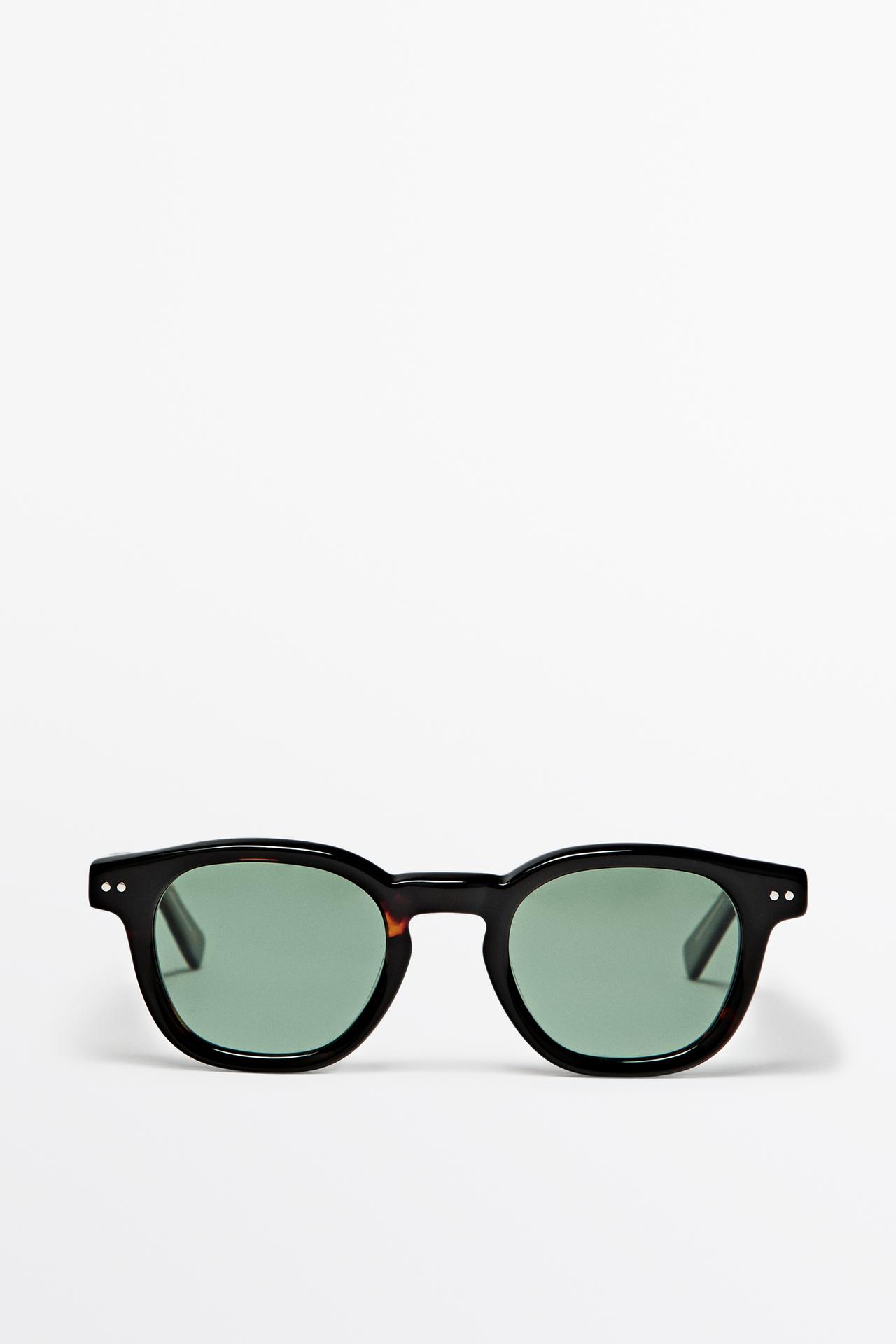 Round sunglasses — BROWN