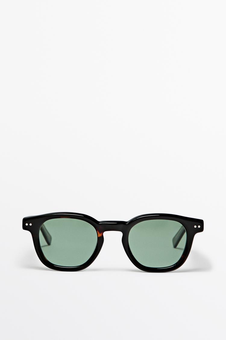 Round sunglasses — BROWN