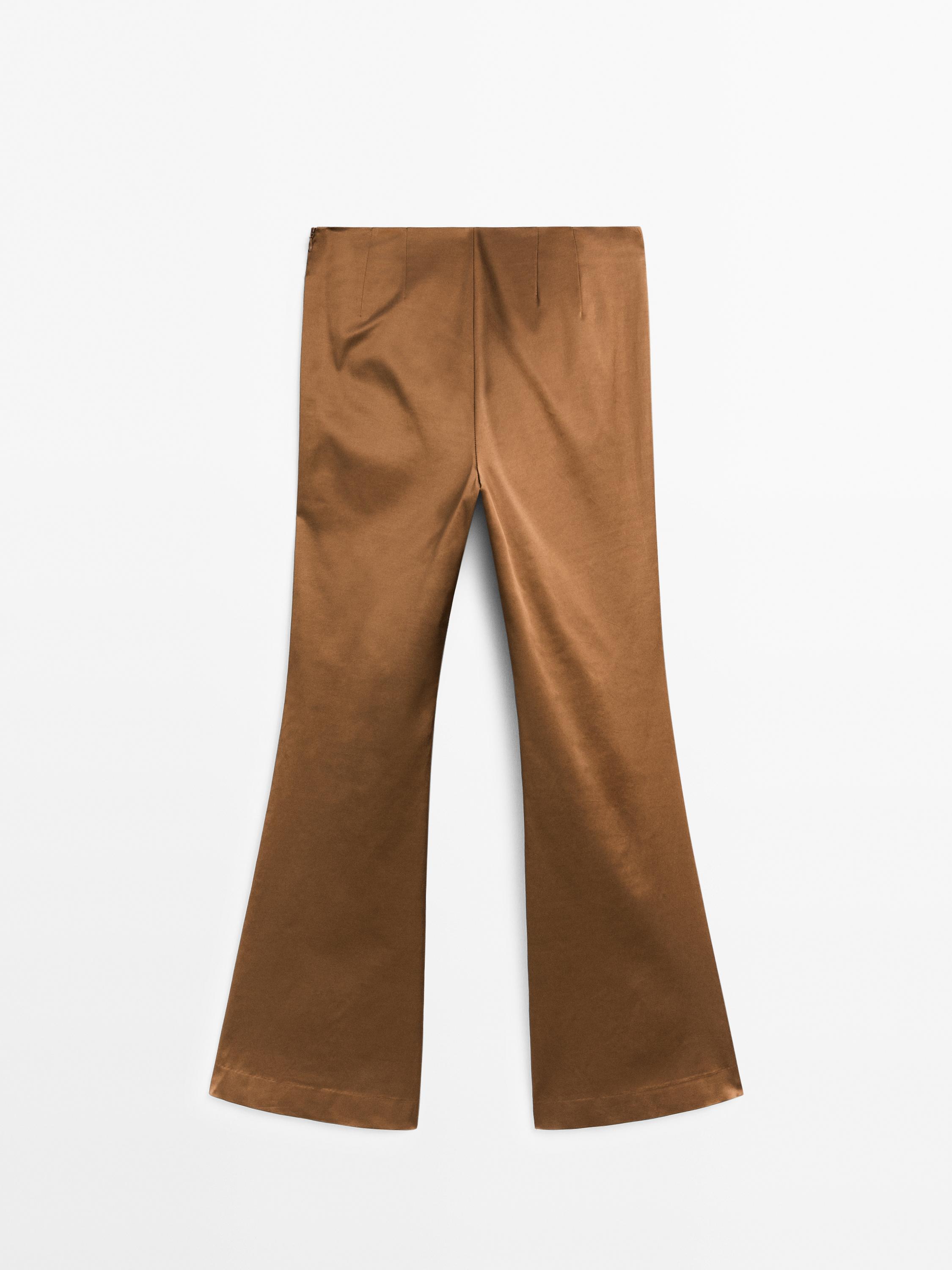 Satin flare fit trousers - Studio