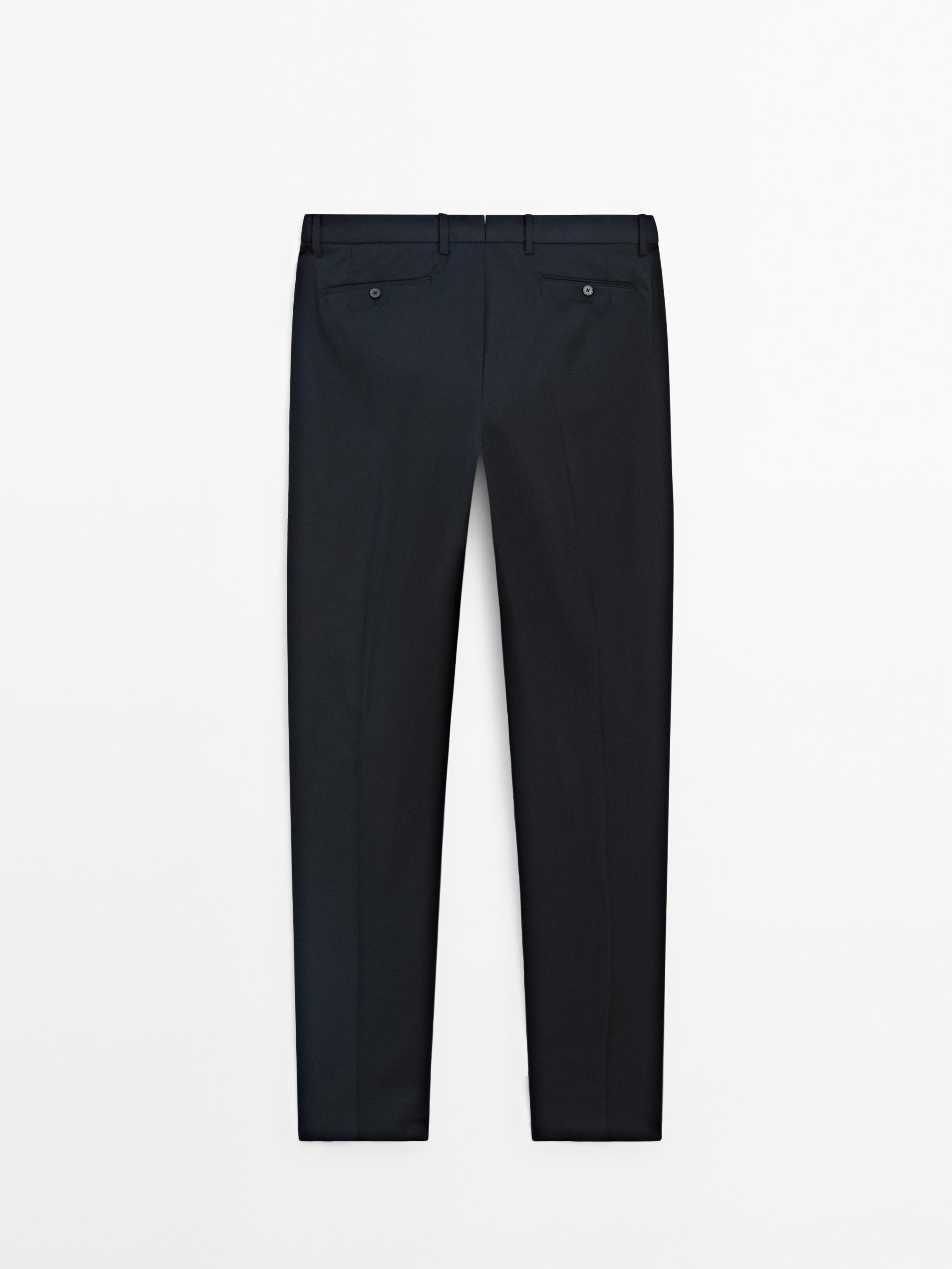 100% wool suit trousers