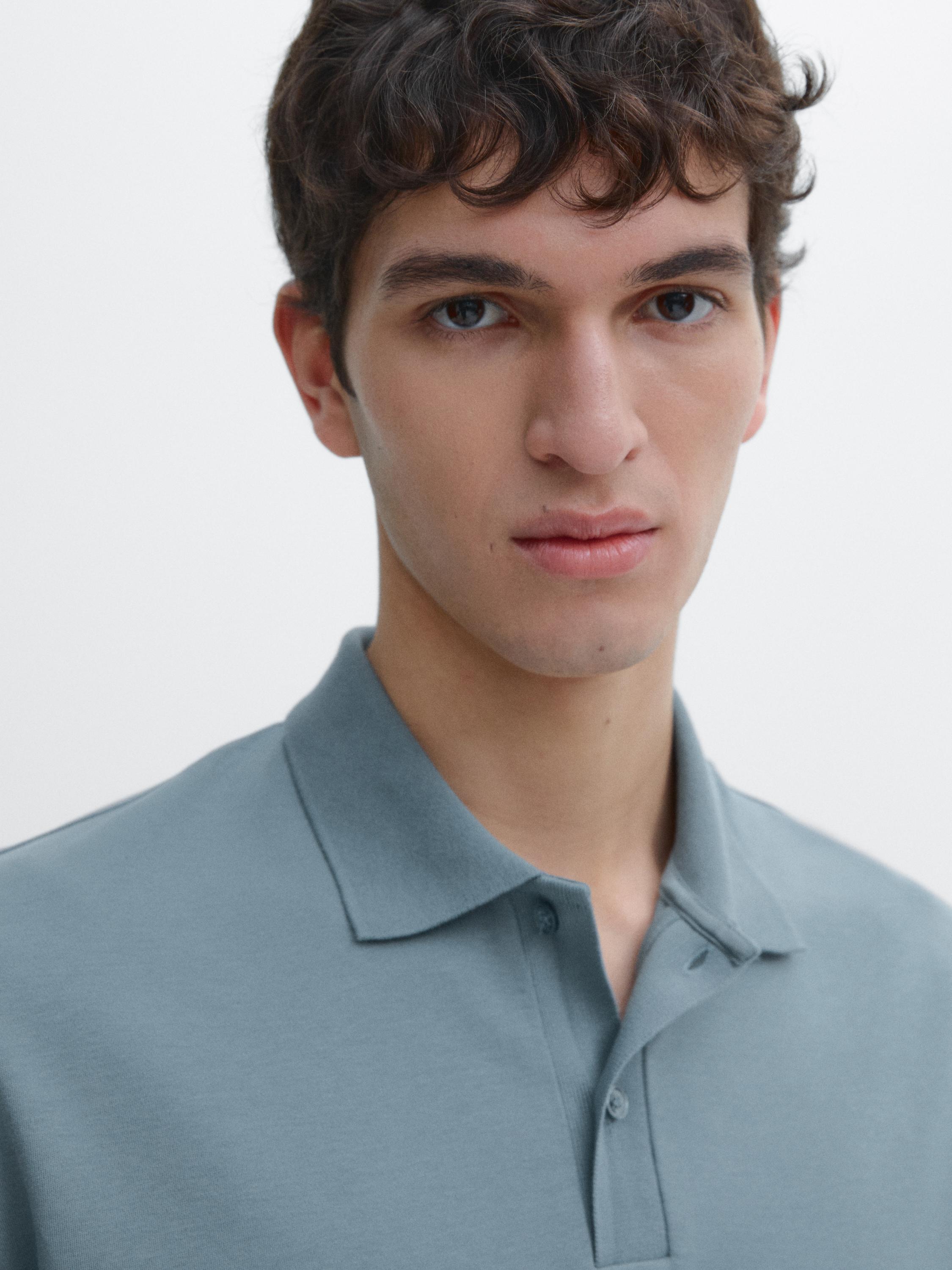 100% cotton short sleeve polo sweater