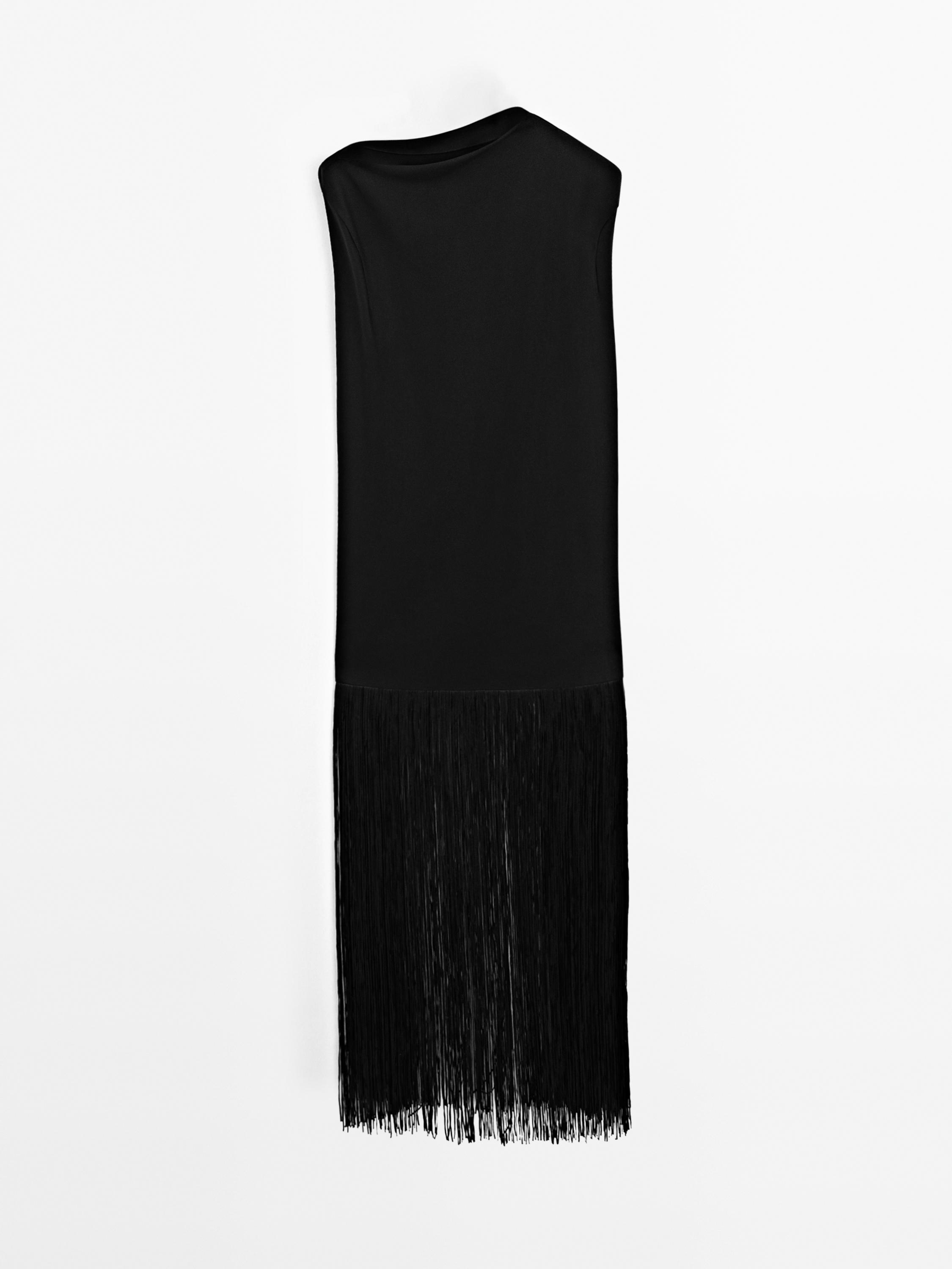 Robe longue à franges - STUDIO