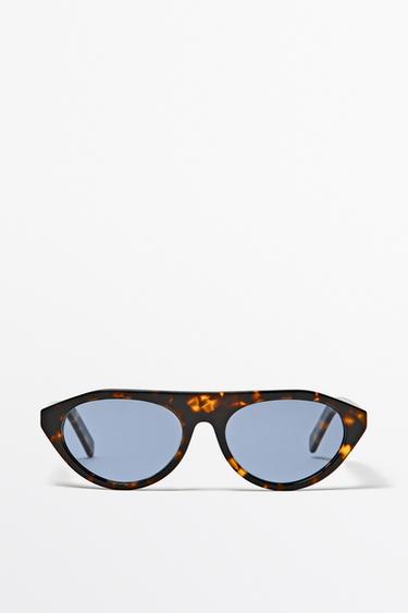 Oval sunglasses — BROWN 1