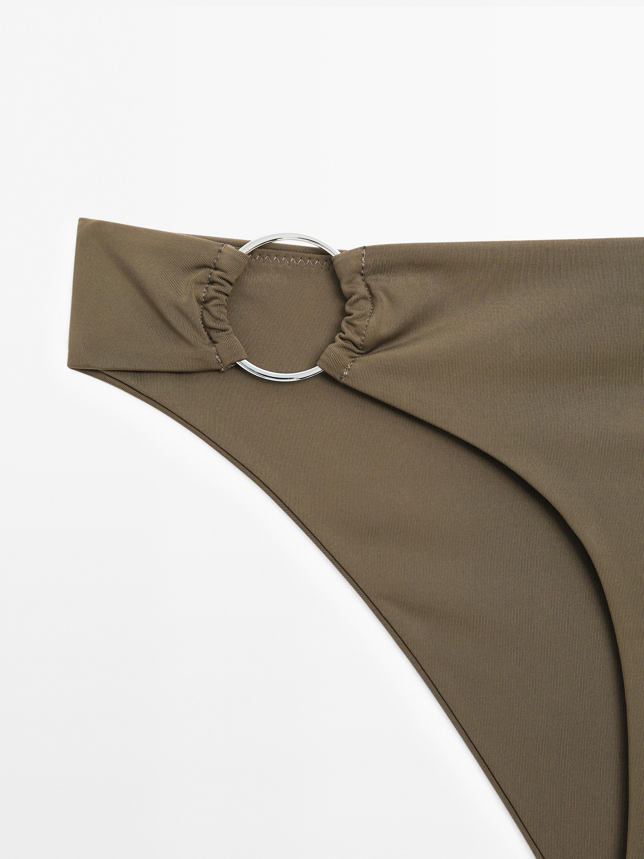 Bikini bottoms with ring detail