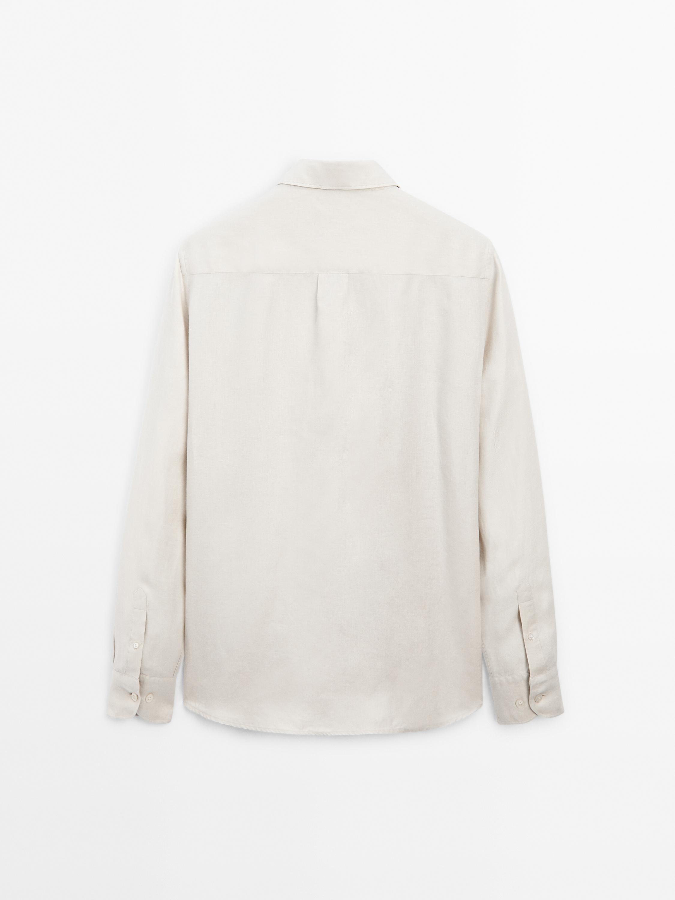 100% linen regular fit shirt