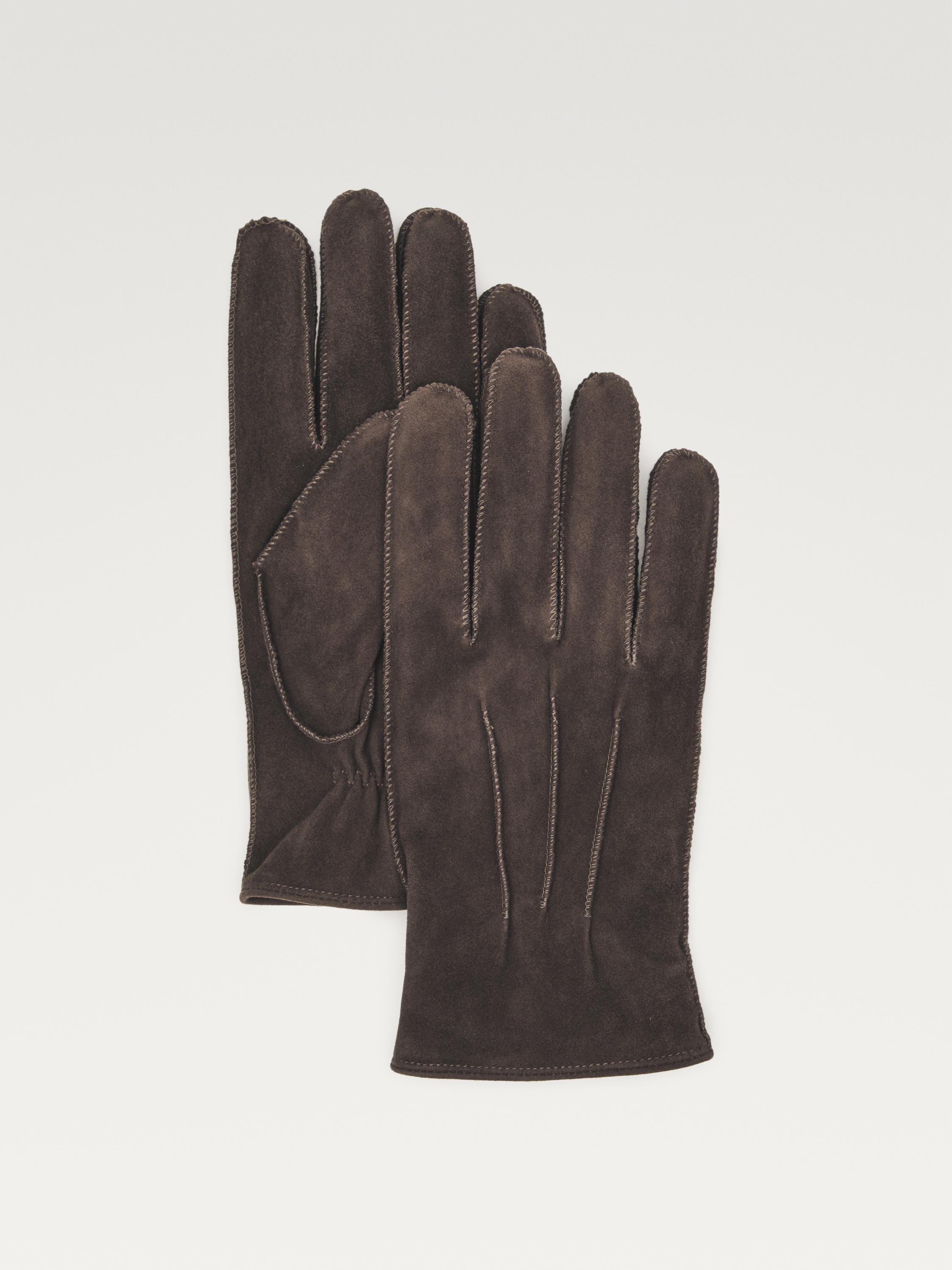 Guantes piel caprina acabado ante