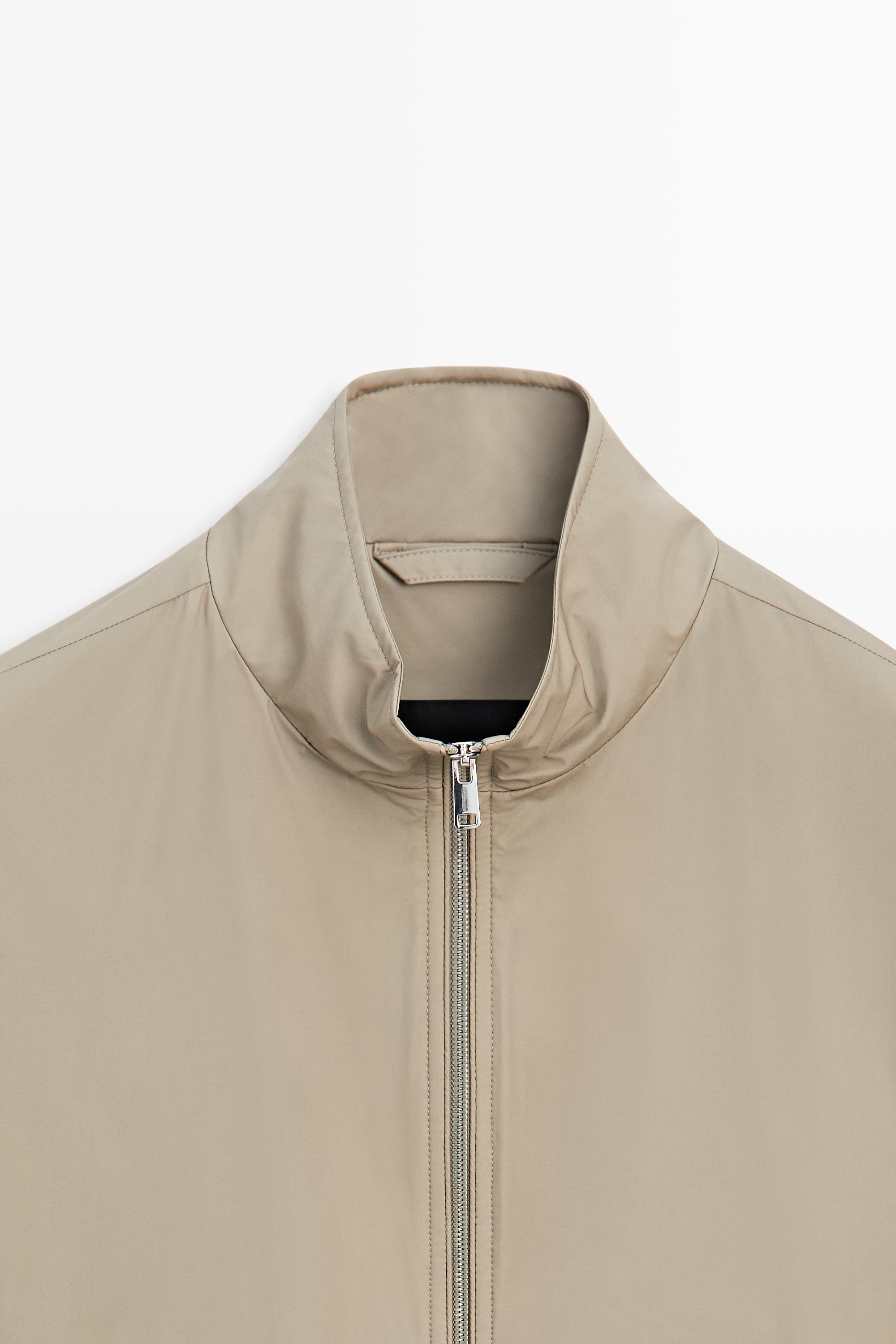 Technical jacket with pocket detail — SAND BROWN