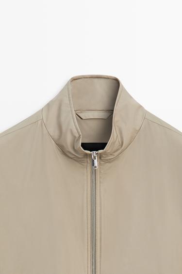 Technical jacket with pocket detail — SAND BROWN 9