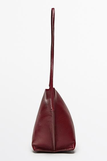 Mini nappa leather shoulder bag — BRIGHT RED 4