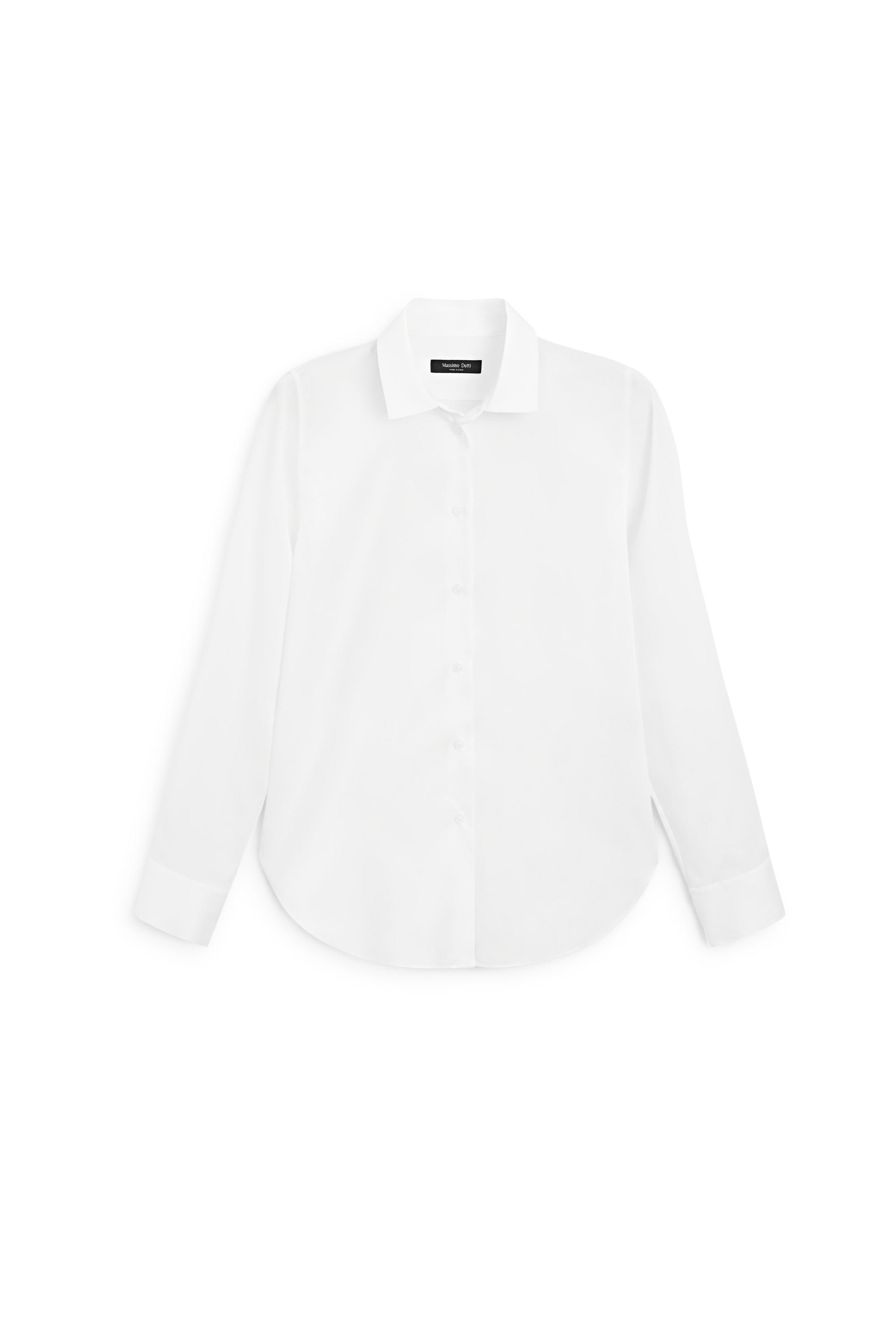 Fluid lyocell shirt — WHITE