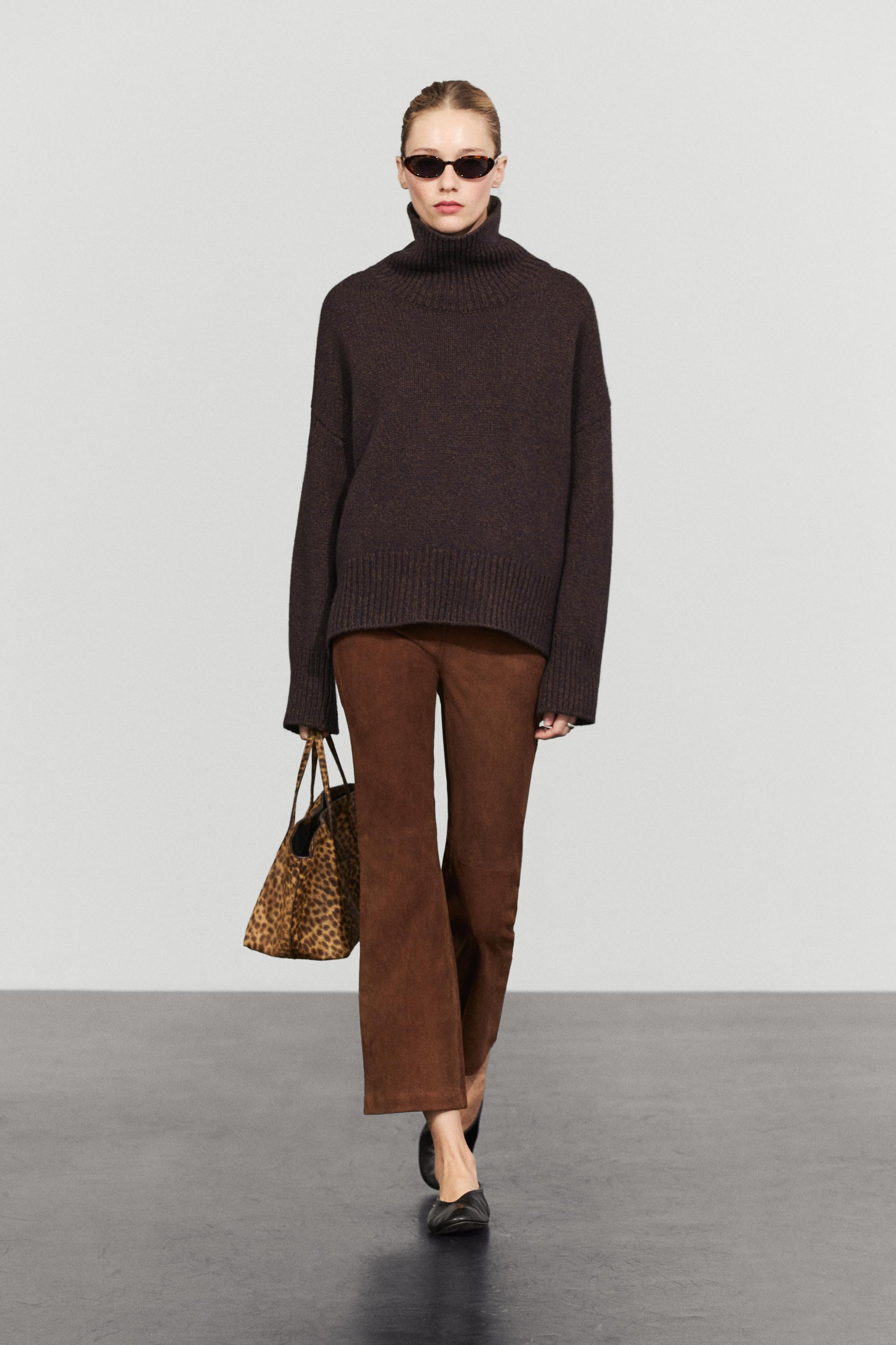100% wollen oversized tricot trui