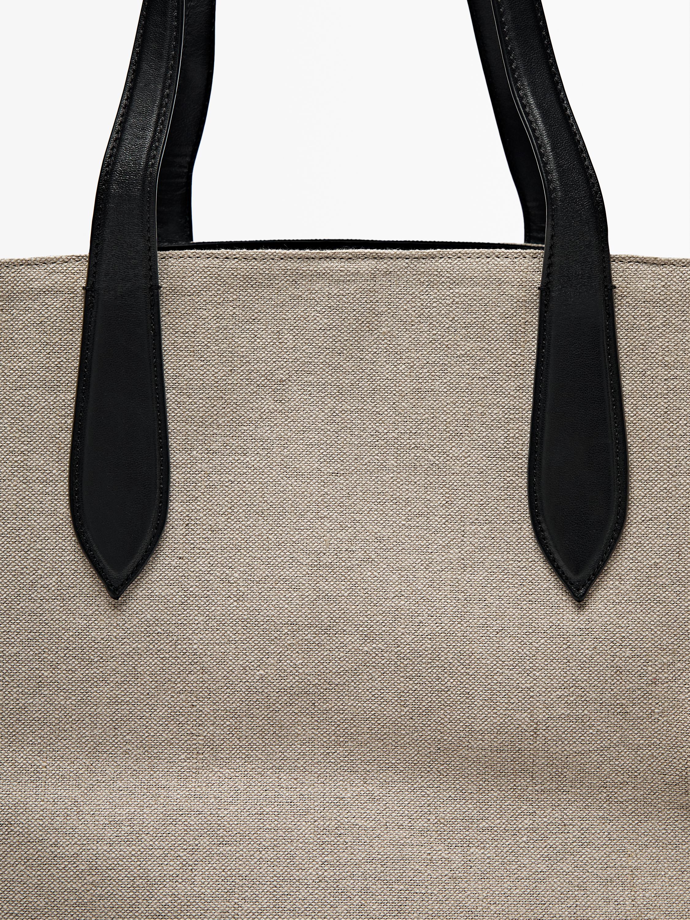 Bolso maxi tote piel tejido