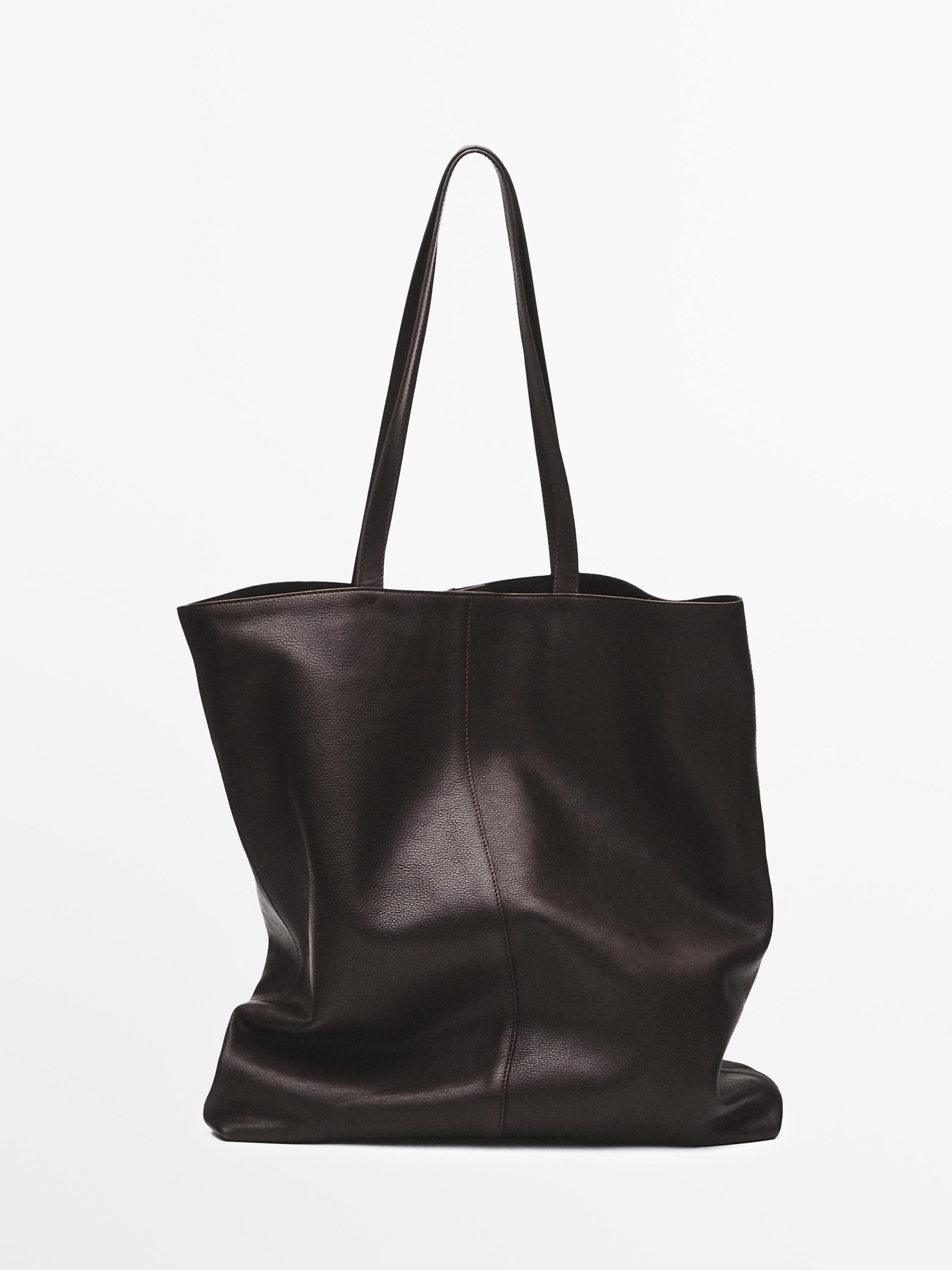 Nappa leather tote bag