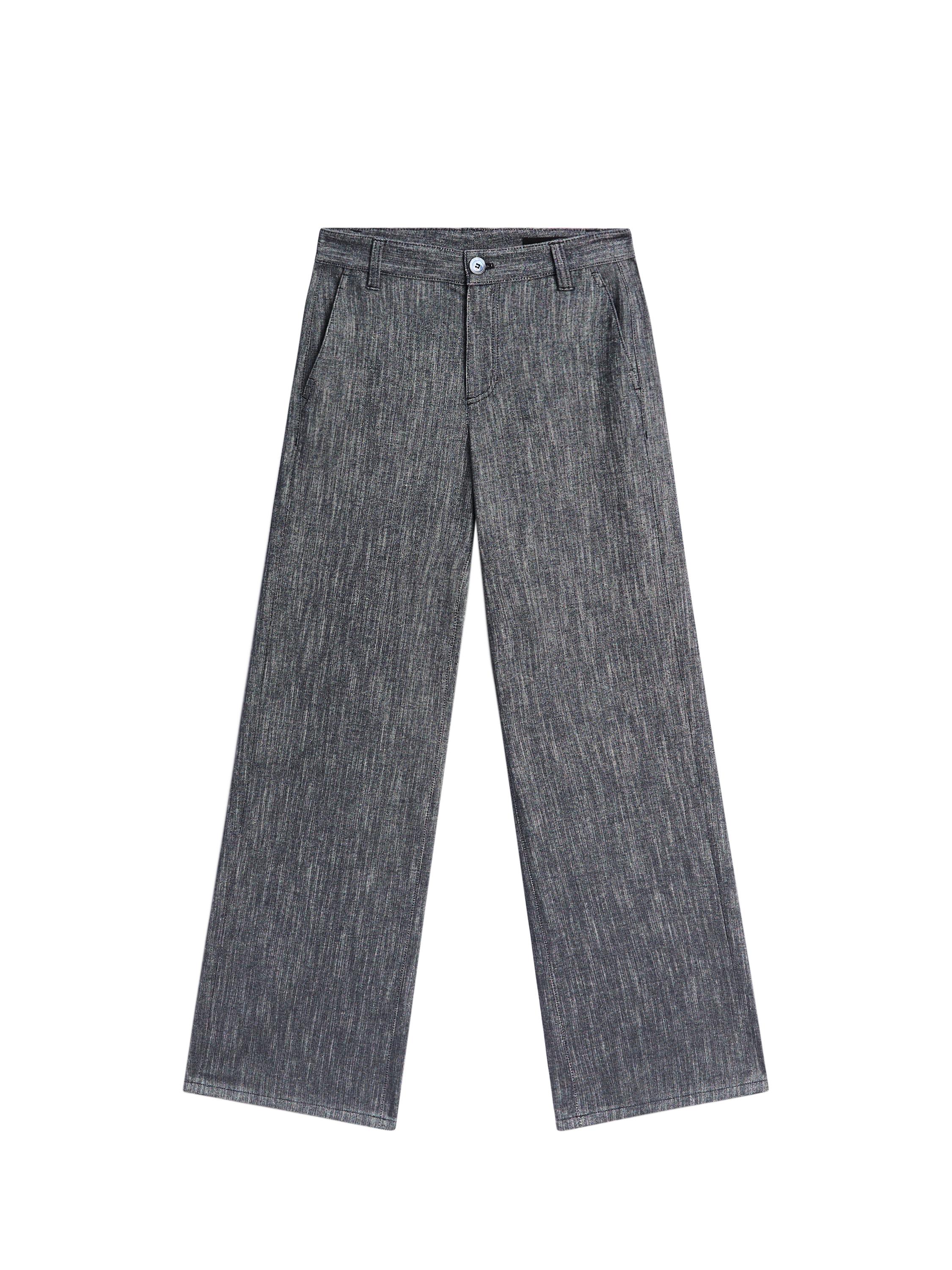 ★ Massimo Dutti★ Mid-rise wide leg pants 05059859462 Loose mid-rise wide-leg jeans · Blue, Black · Dressy