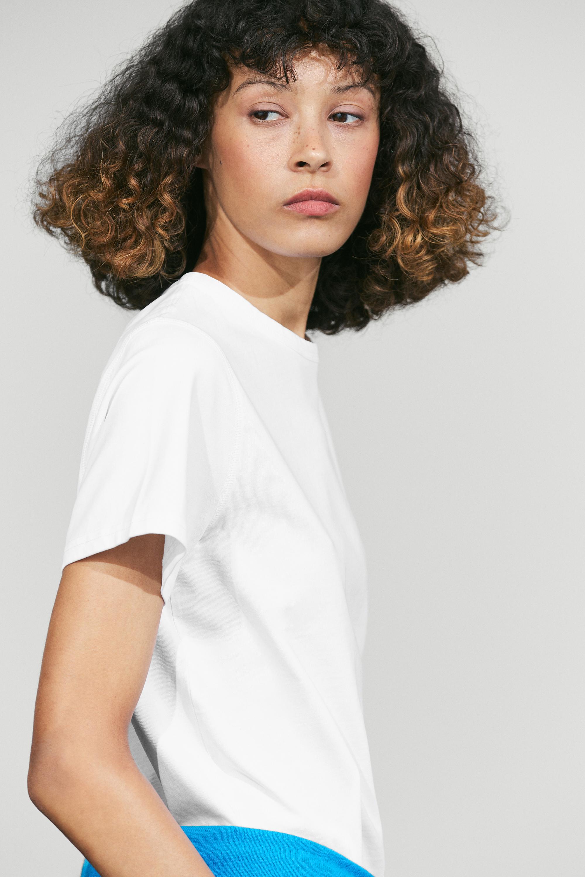 100% cotton short sleeve T-shirt — Off white