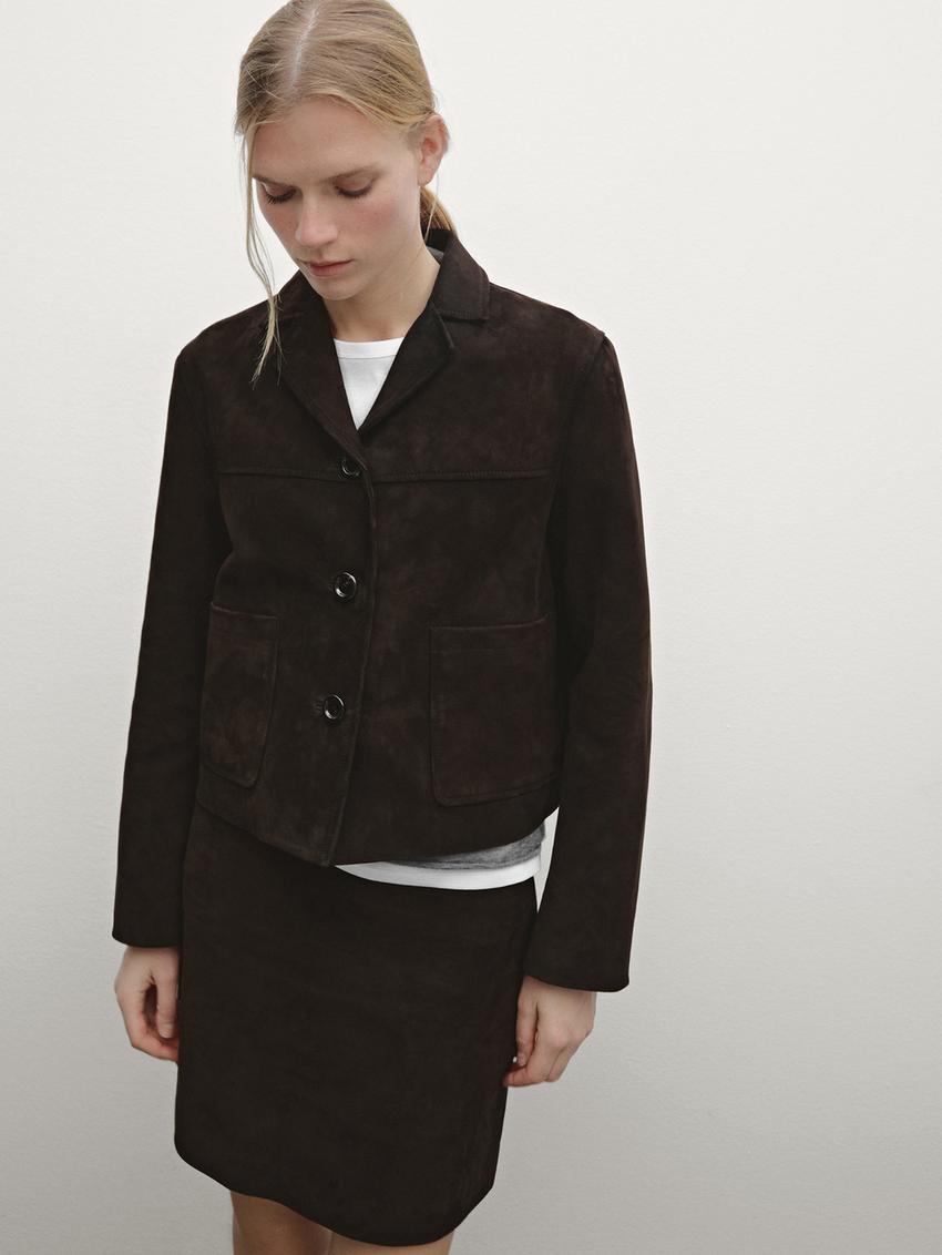 cazadoras cuero massimo dutti