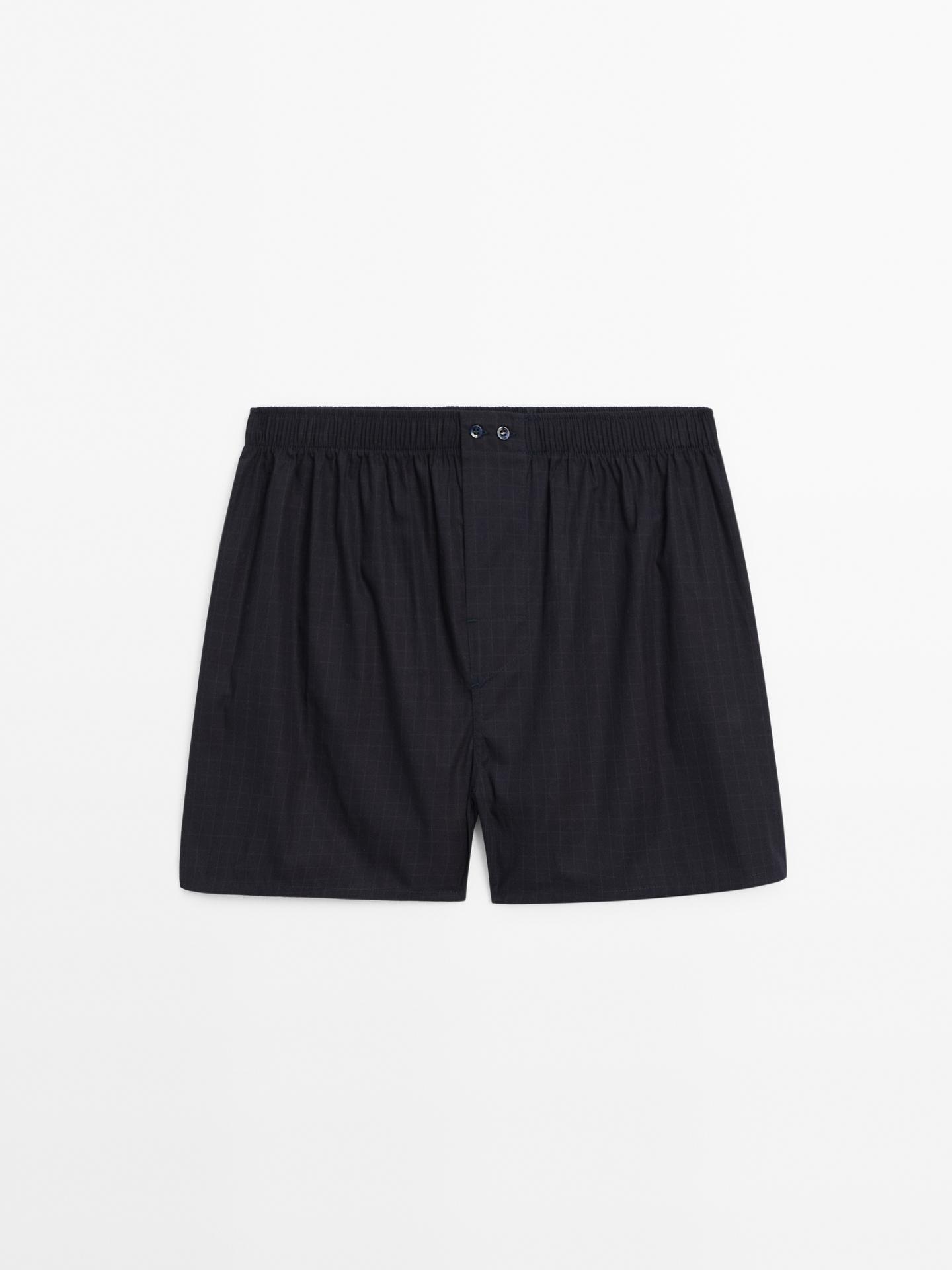 bokserki-w-kratk-ze-100-bawe-ny-granatowy-bielizna-massimo-dutti