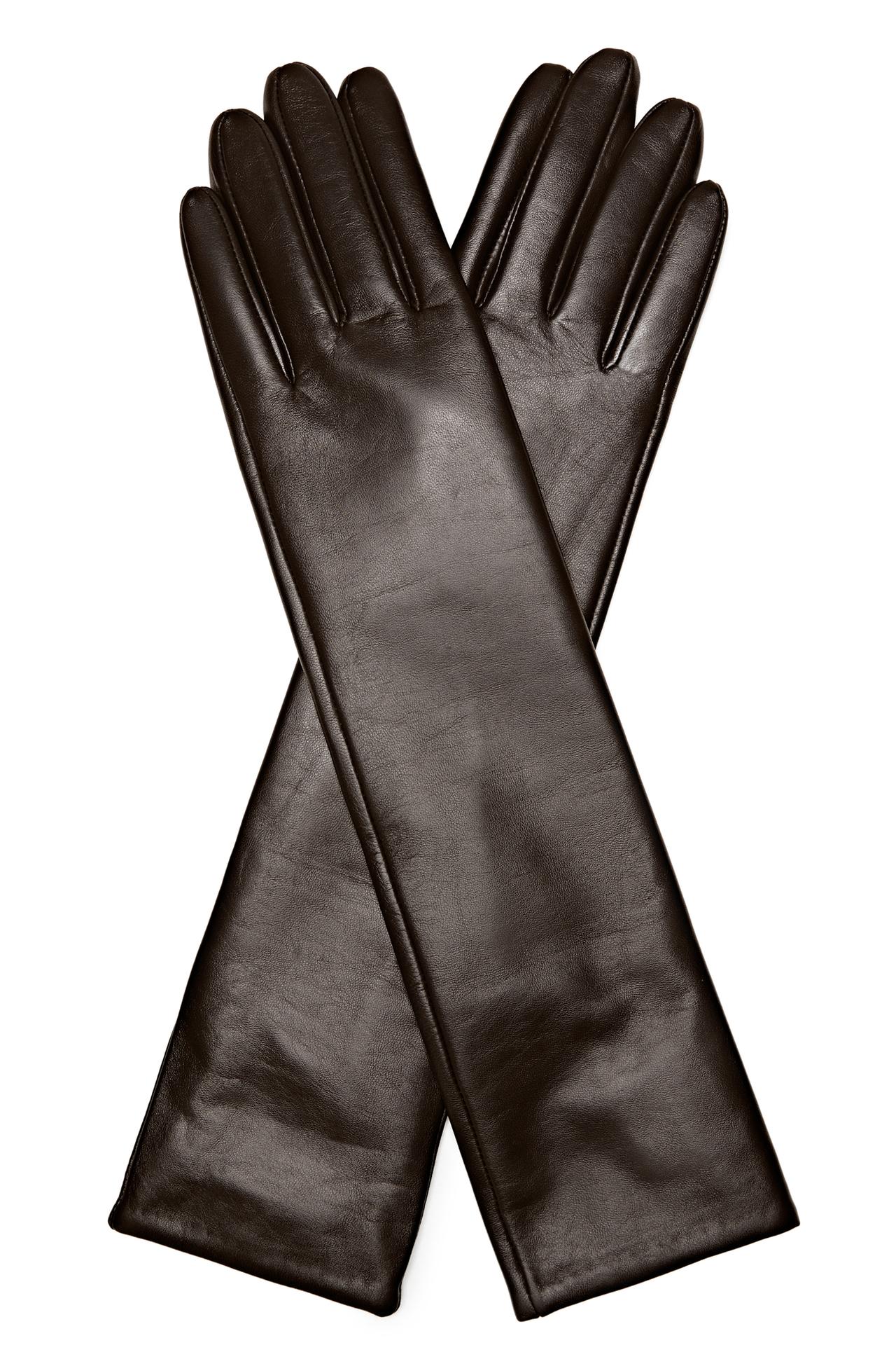 Long nappa leather gloves - LIMITED EDITION — BROWN