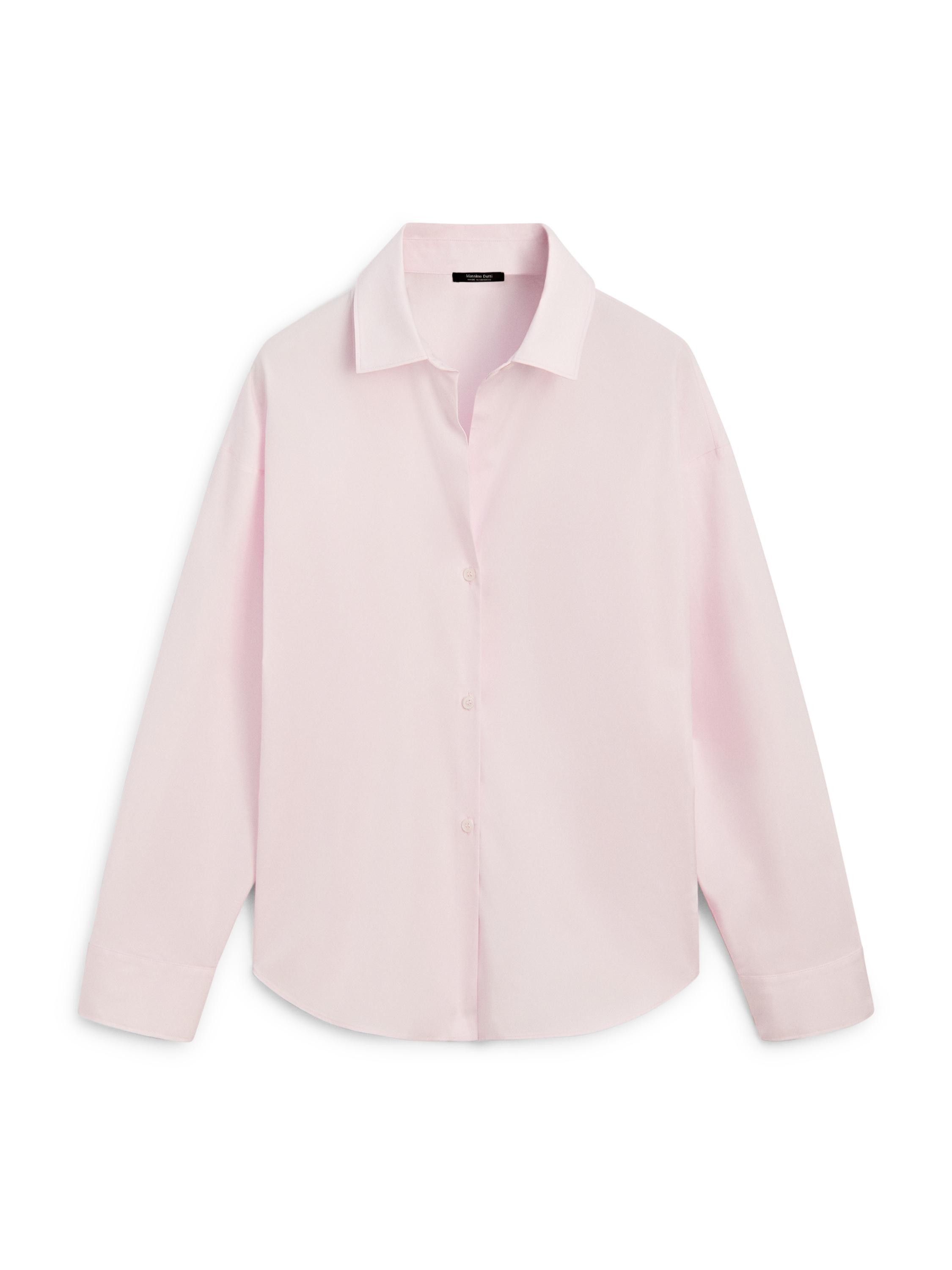 Pamuklu pens detaylı poplin gömlek