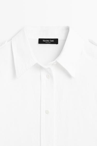 Denim shirt with shoulder detail — Off white 4