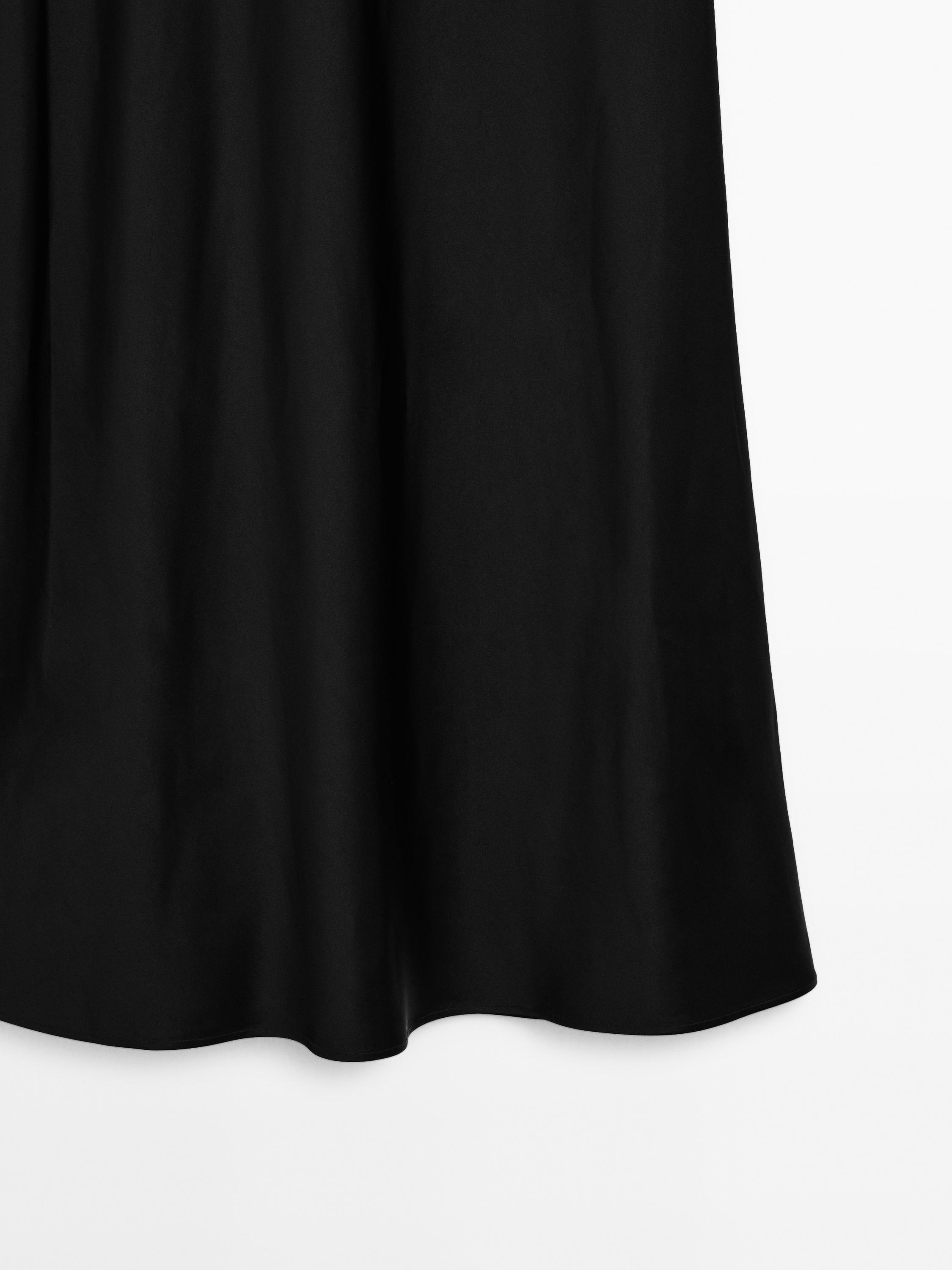 Vestido longo lenceiro satinado