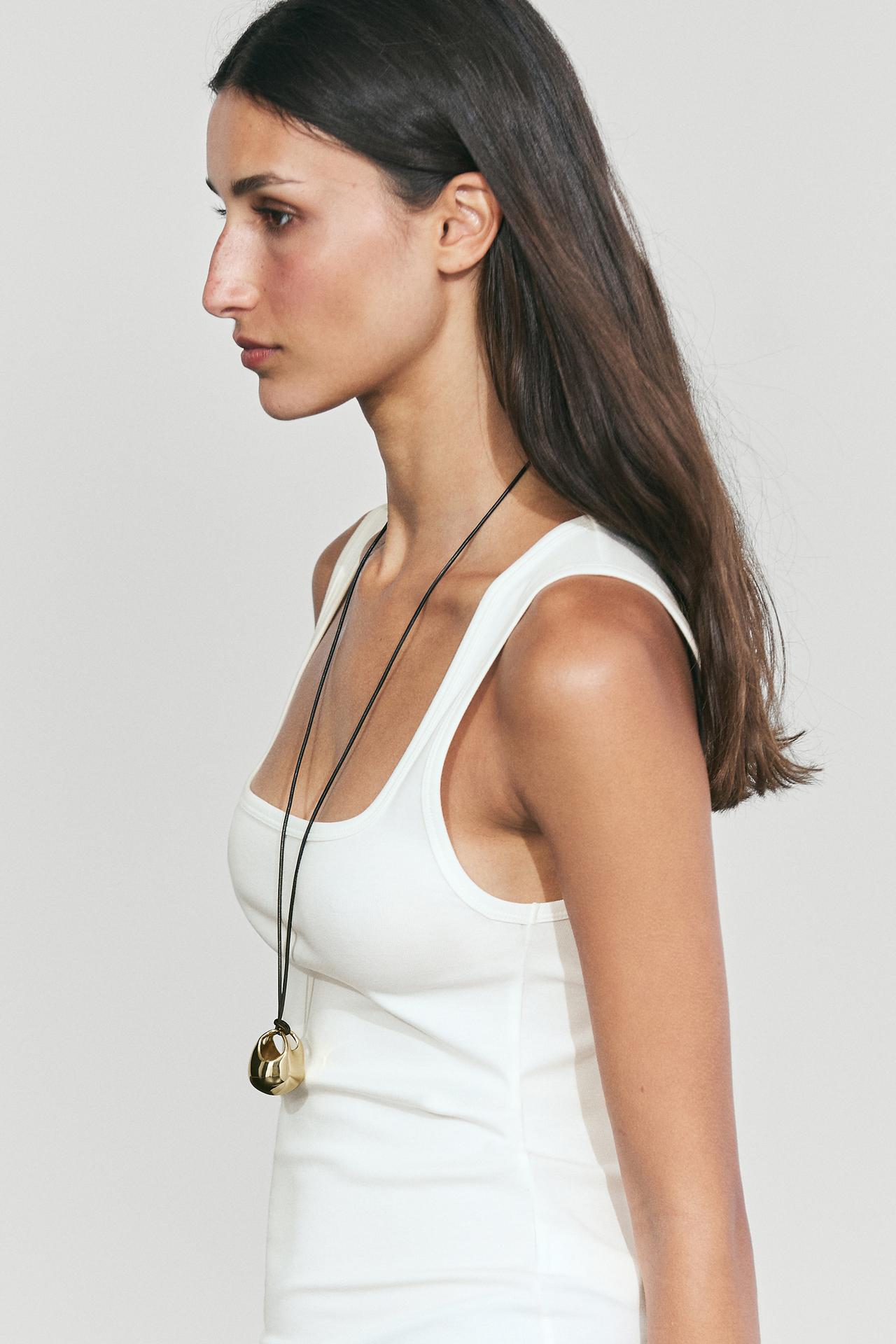 Square Neck Top — Off white