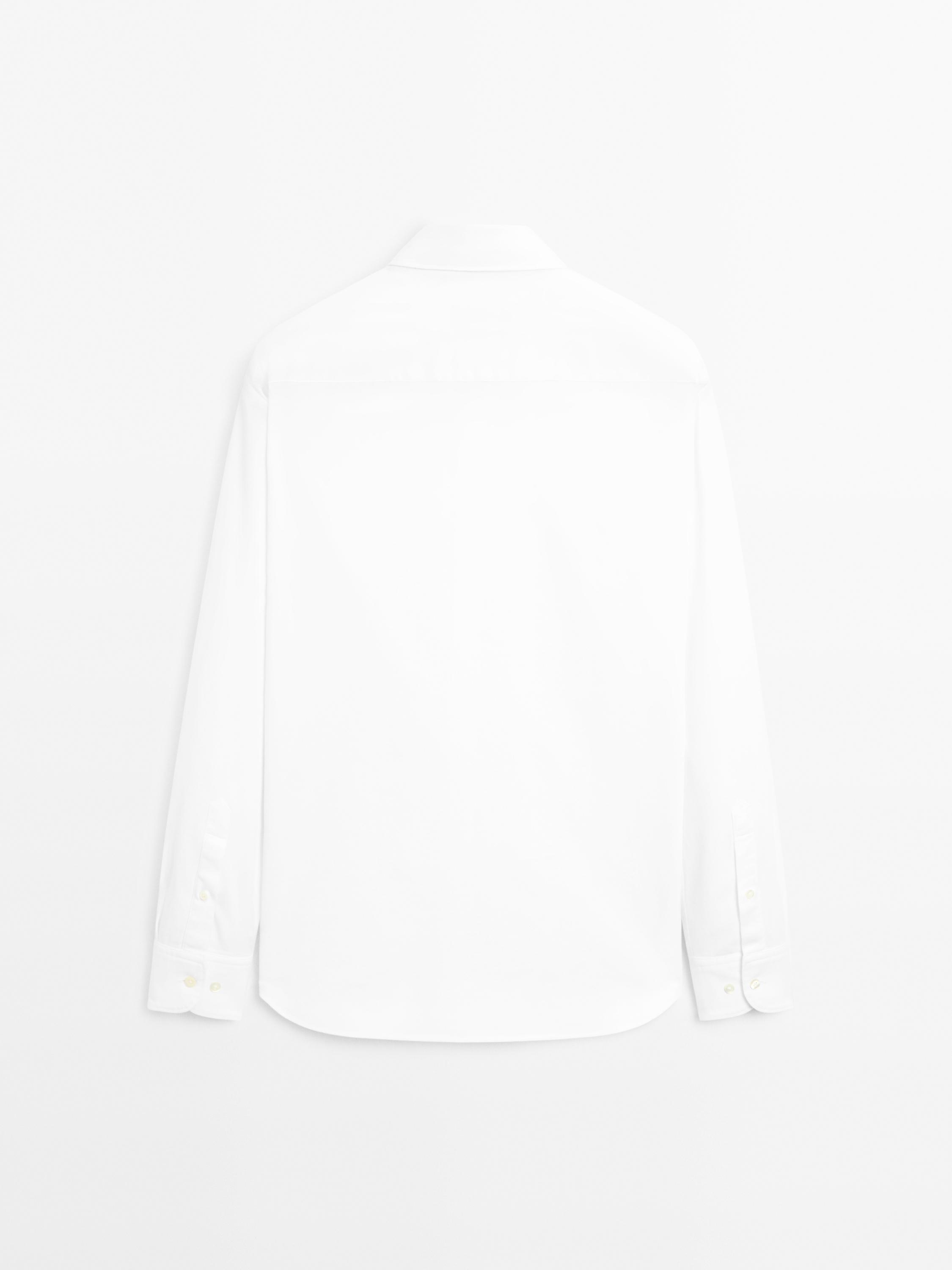 100% cotton regular fit textured shirt