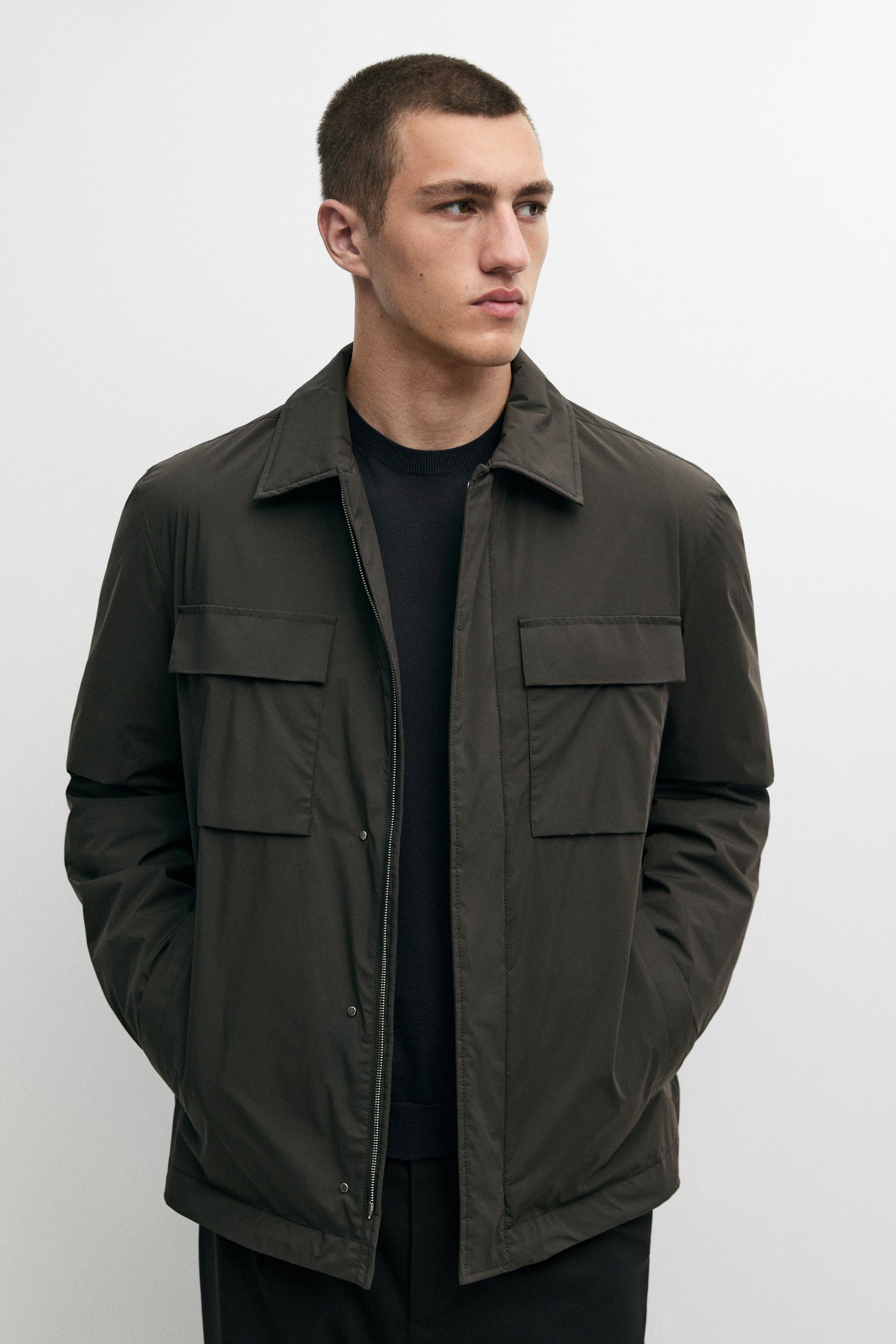 Technical fabric pocket detail jacket