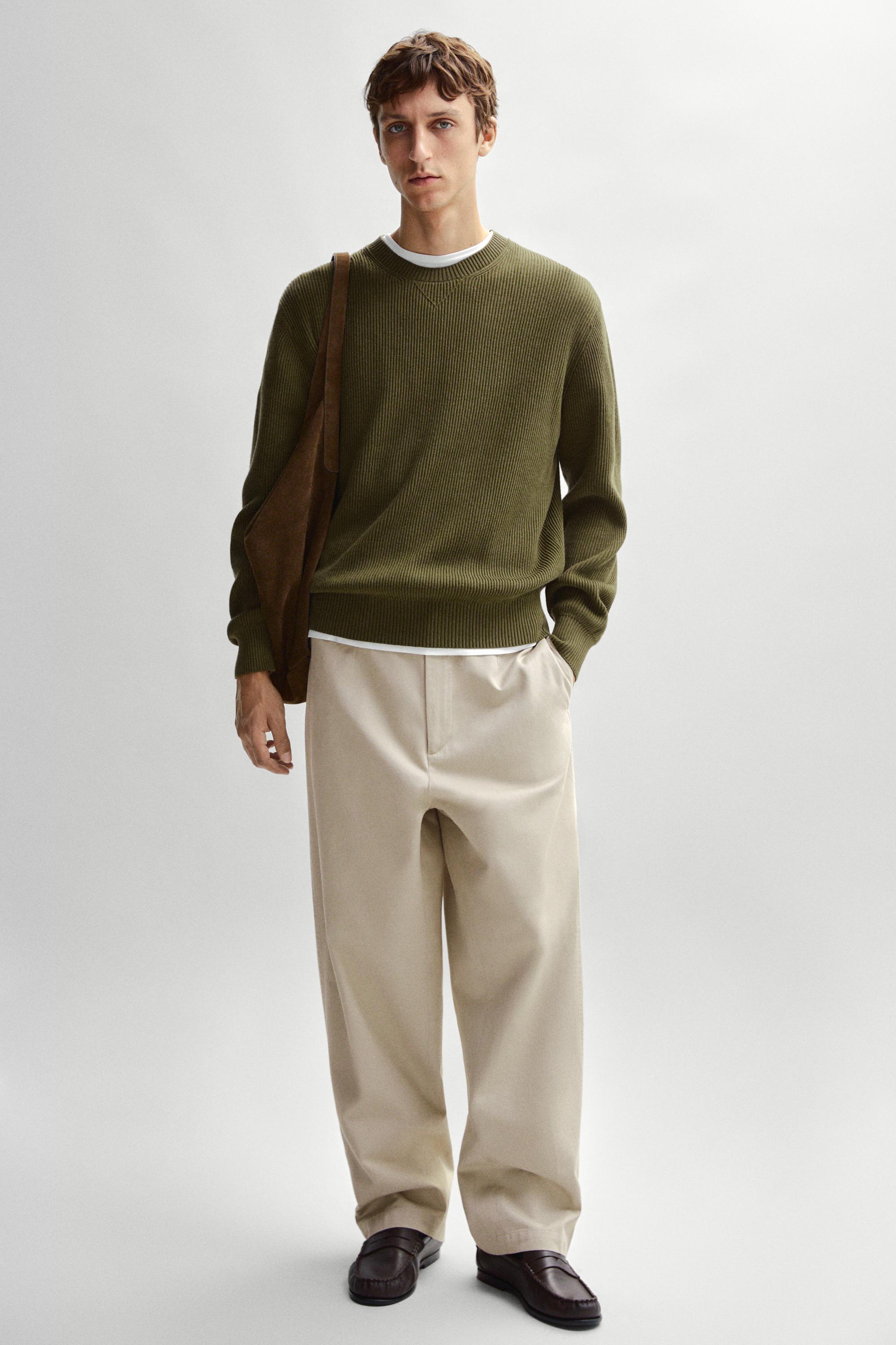 Barrel fit pants — BEIGE