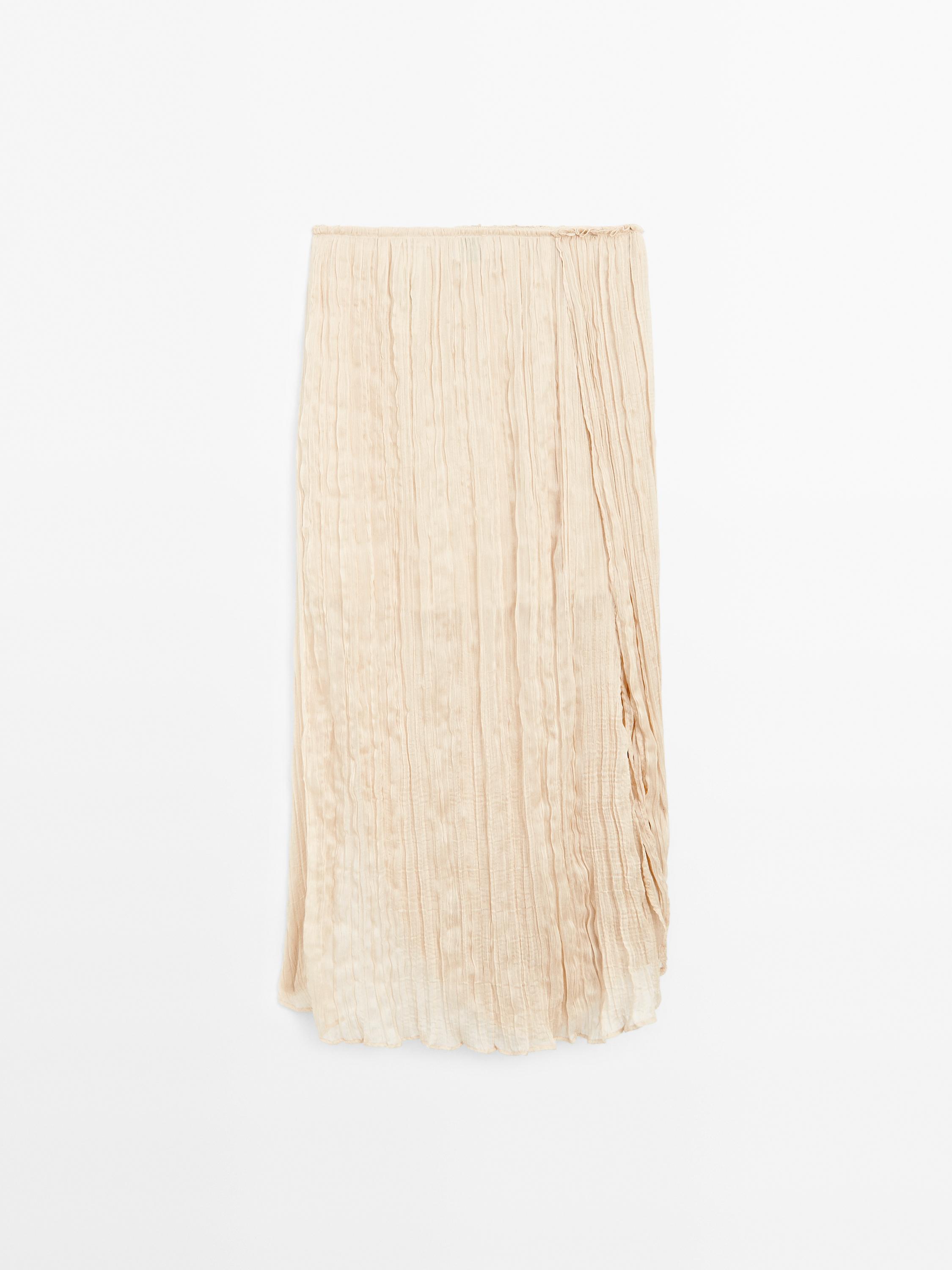 Pleated skirt with fold detail - Limited Edition