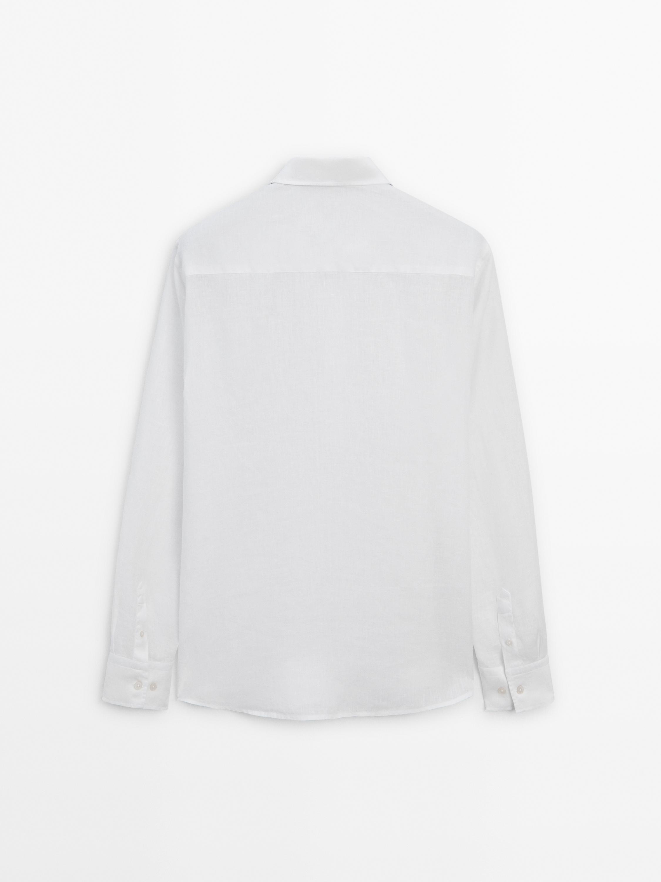 Regular fit shirt with polo collar