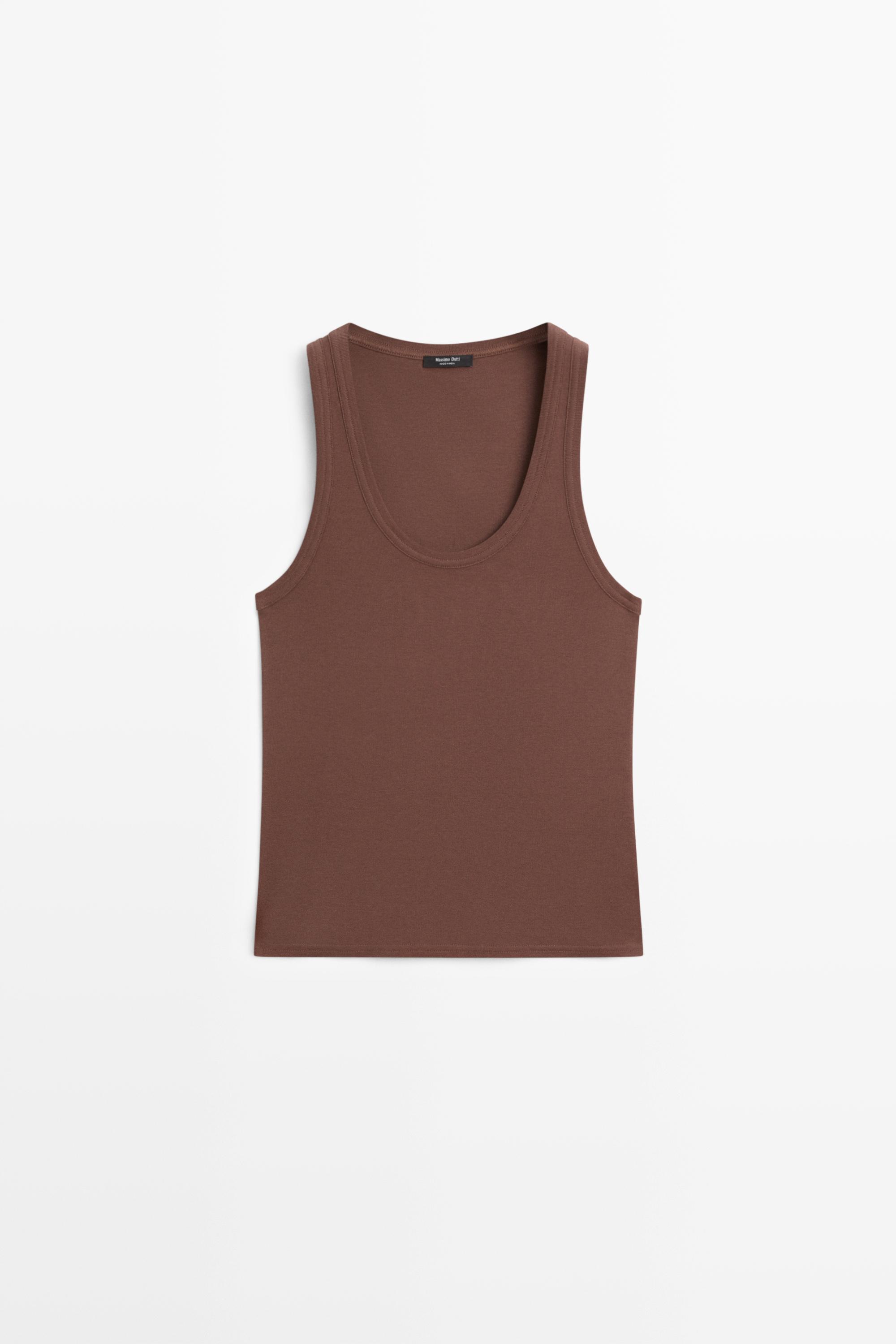 Camiseta sin mangas 100% algodón