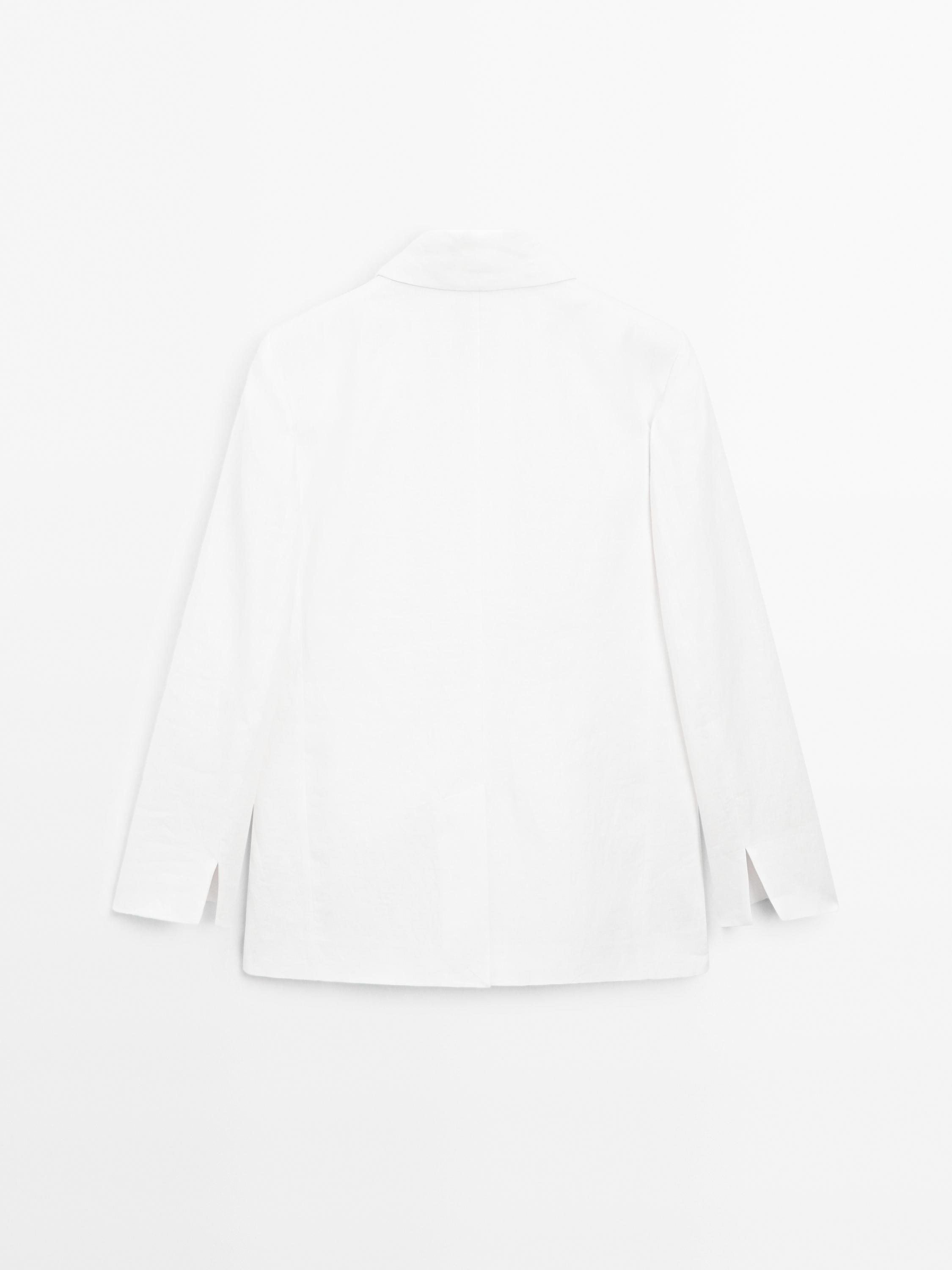 100% linen suit blazer