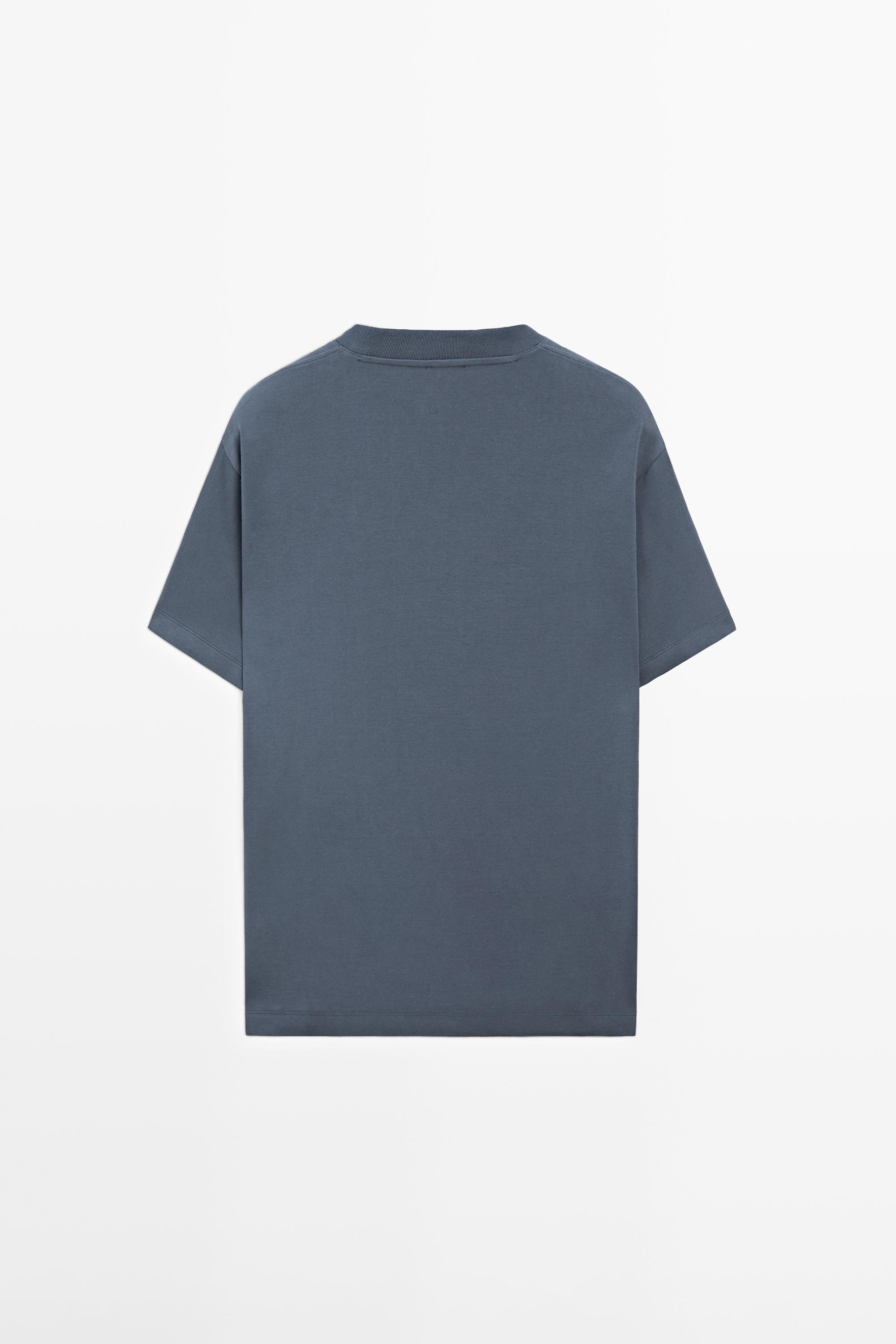 100% cotton short sleeve T-shirt — DEEP BLUE