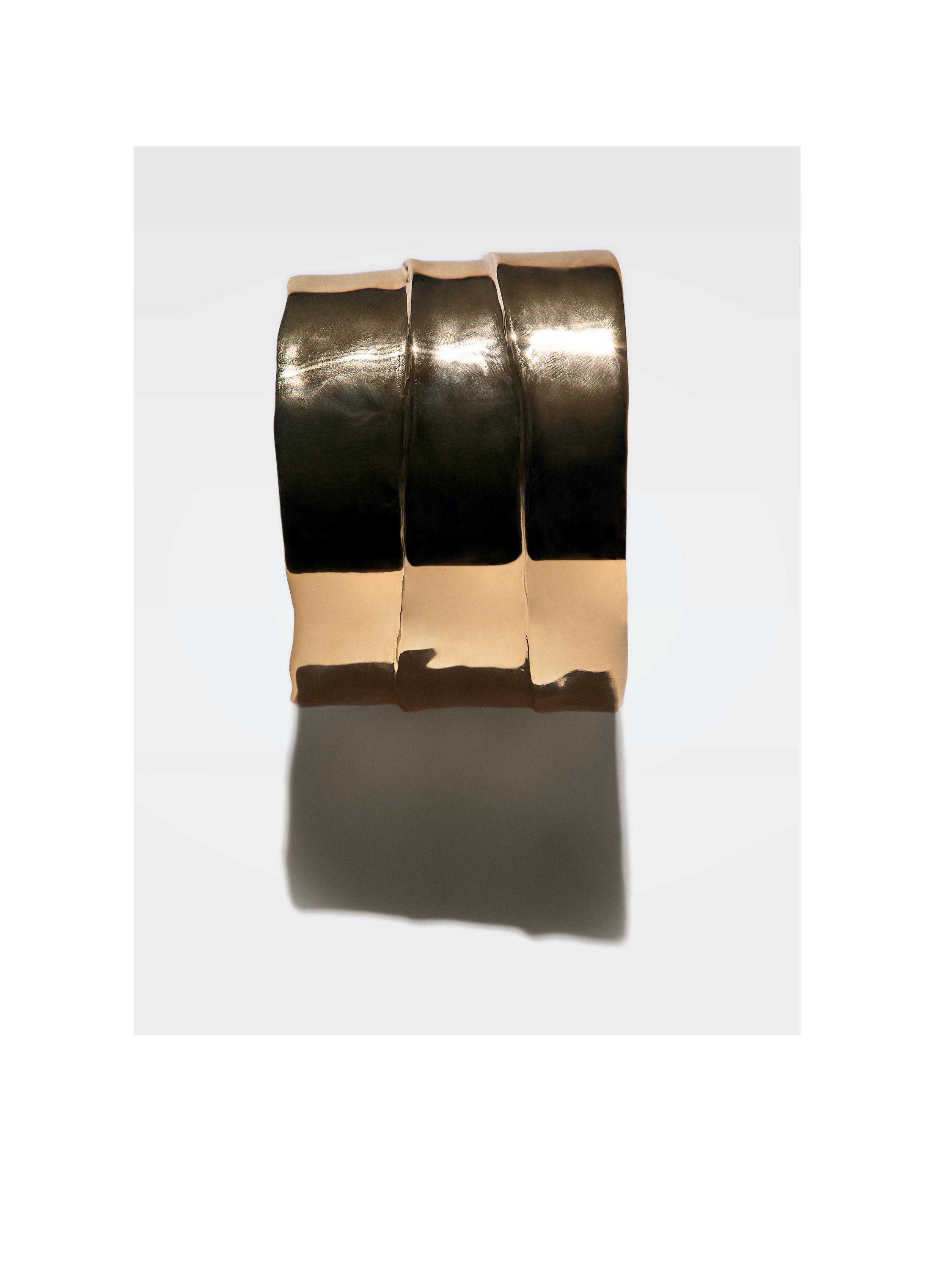 Pleated metal cuff