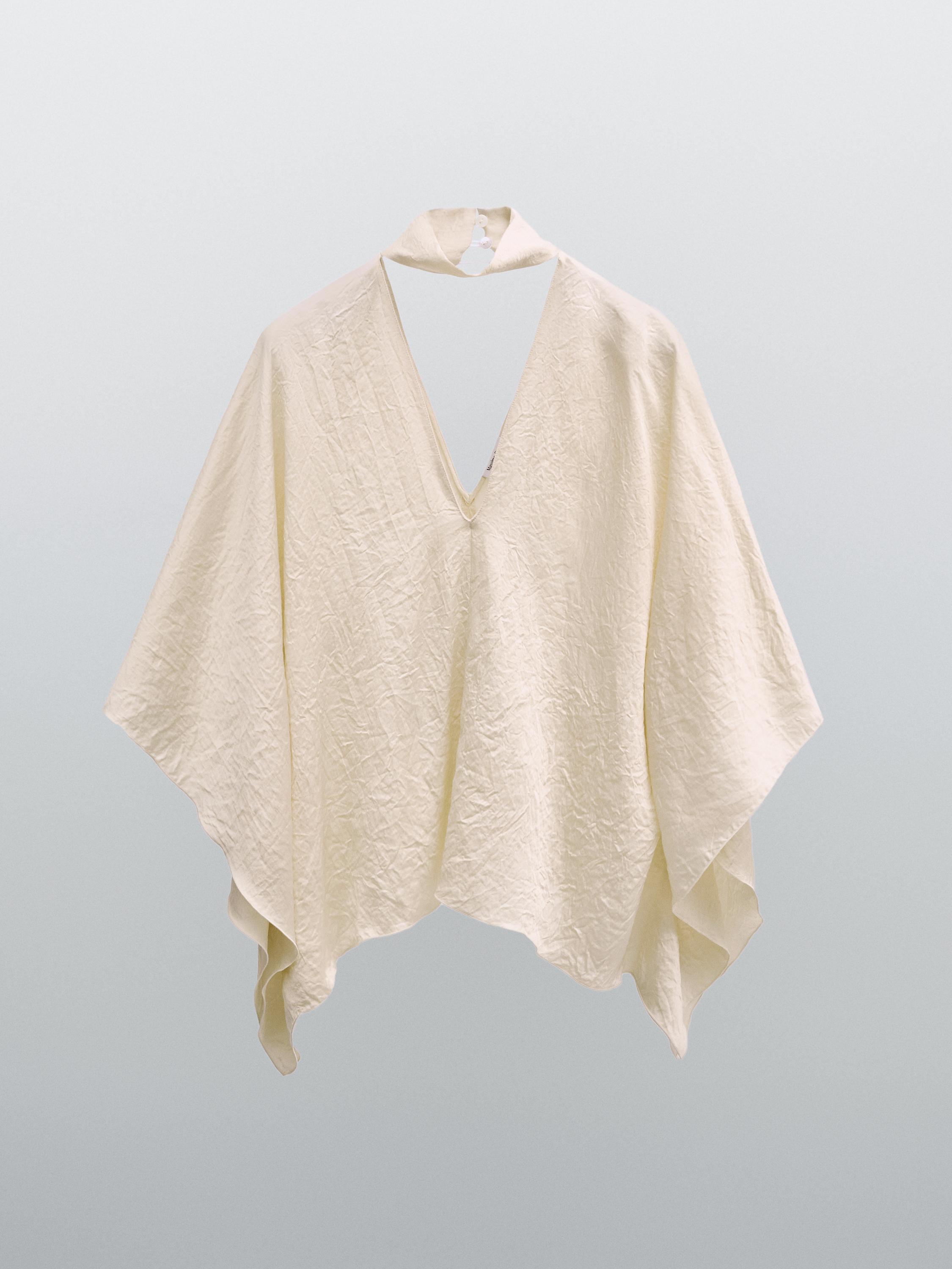 Flowing V-neck blouse - STUDIO