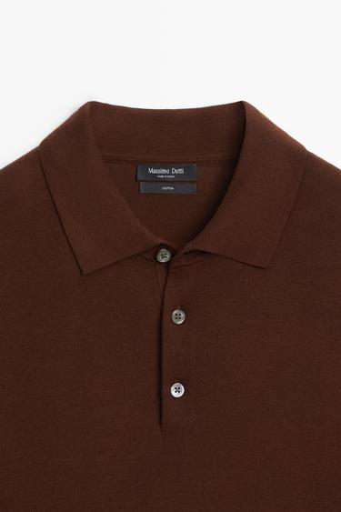 100% cotton knit polo sweater — BRANDY 4