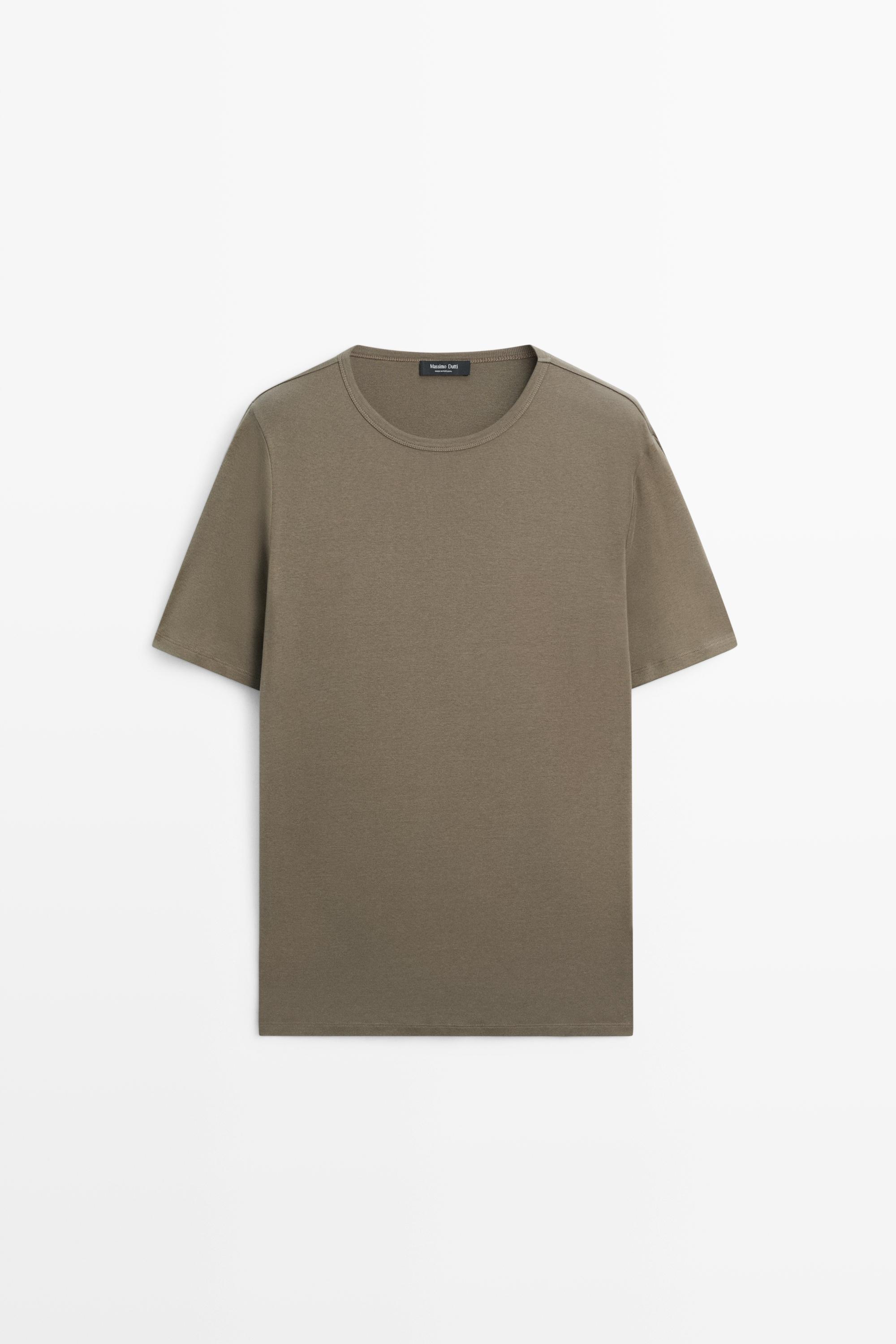 T-Shirt aus 100 % Baumwolle mit kurzen Ärmeln