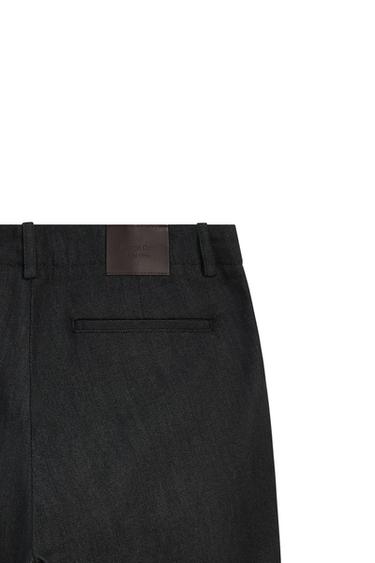 Cotton blend denim-effect pants - LIMITED EDITION — BLACK 8