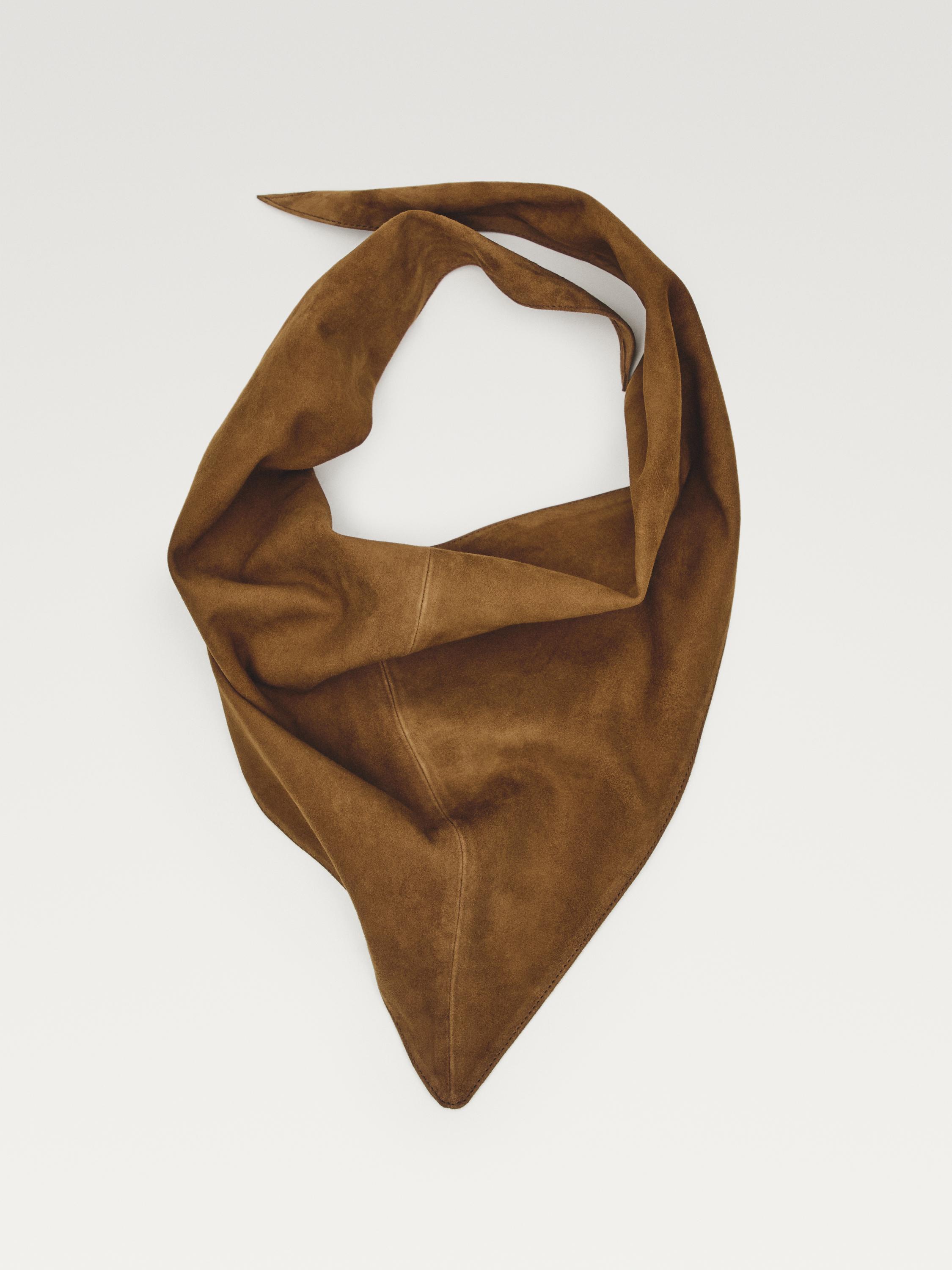 Suede leather bandana