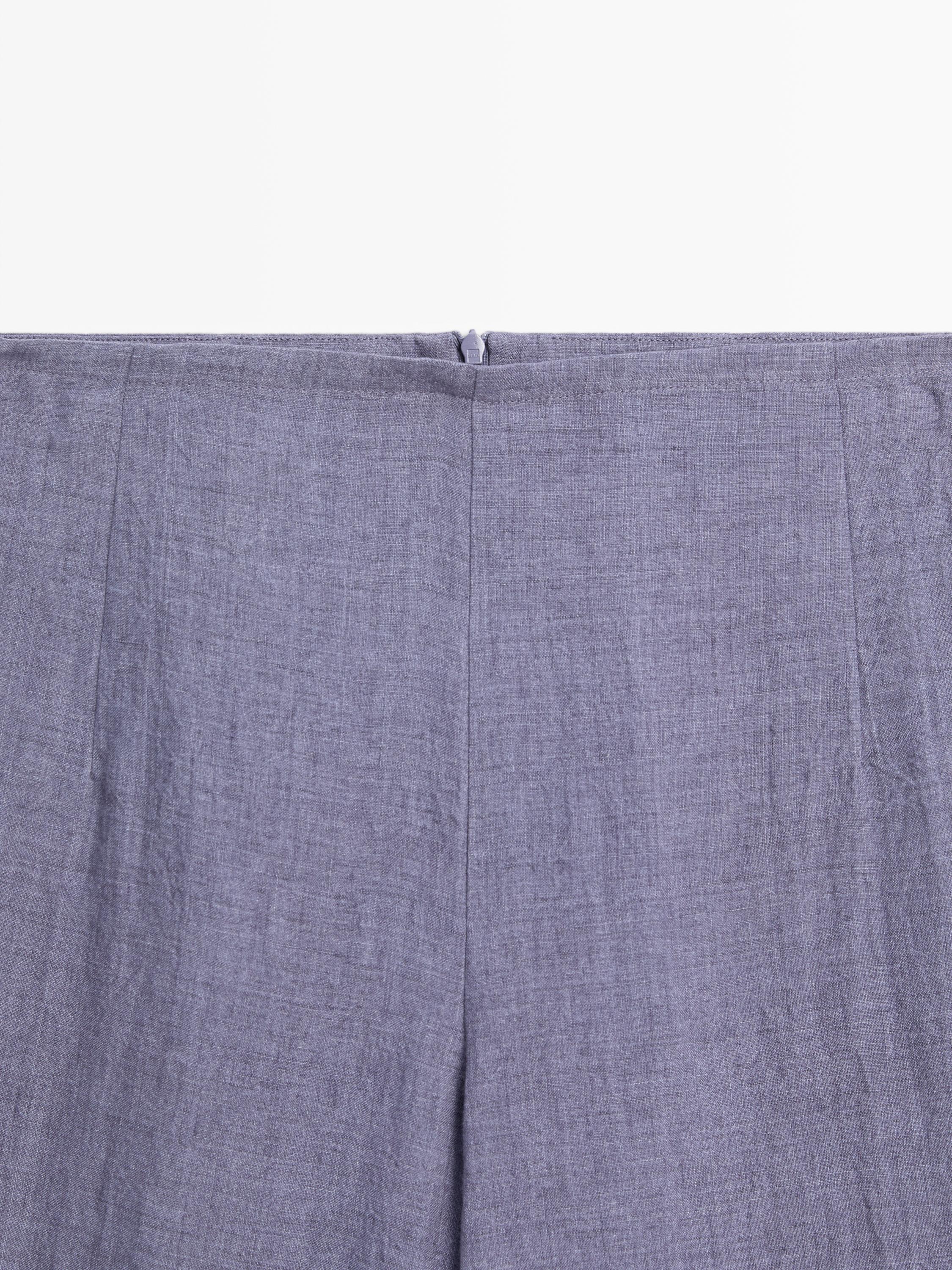Pantalón tiro alto 100% lino