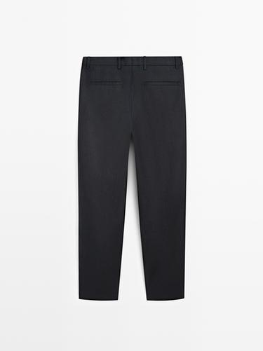 Linen suit trousers — DEEP BLUE 6