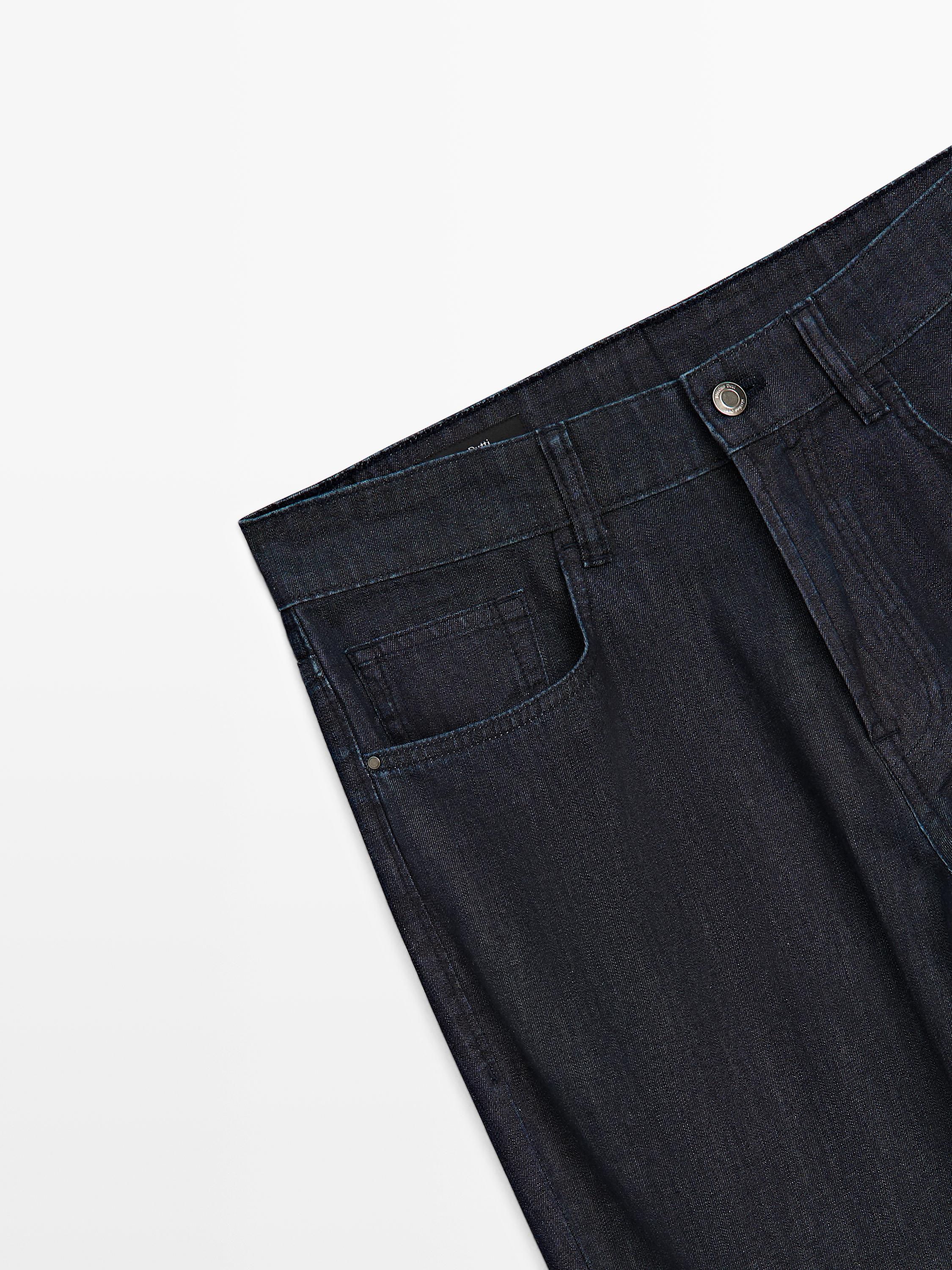 Lightweight tapered fit jeans — NAVY BLUE