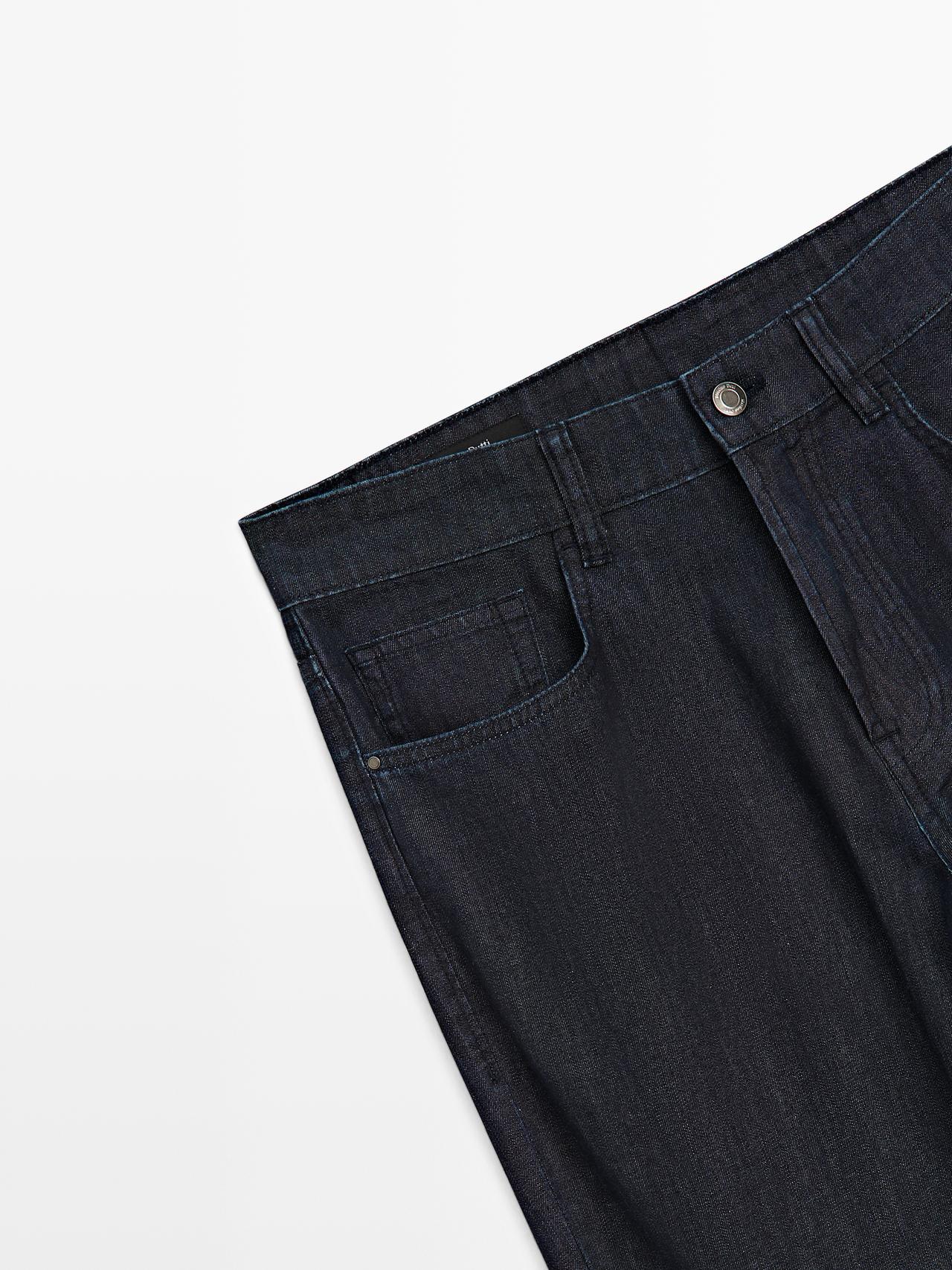 Lightweight tapered fit jeans — NAVY BLUE