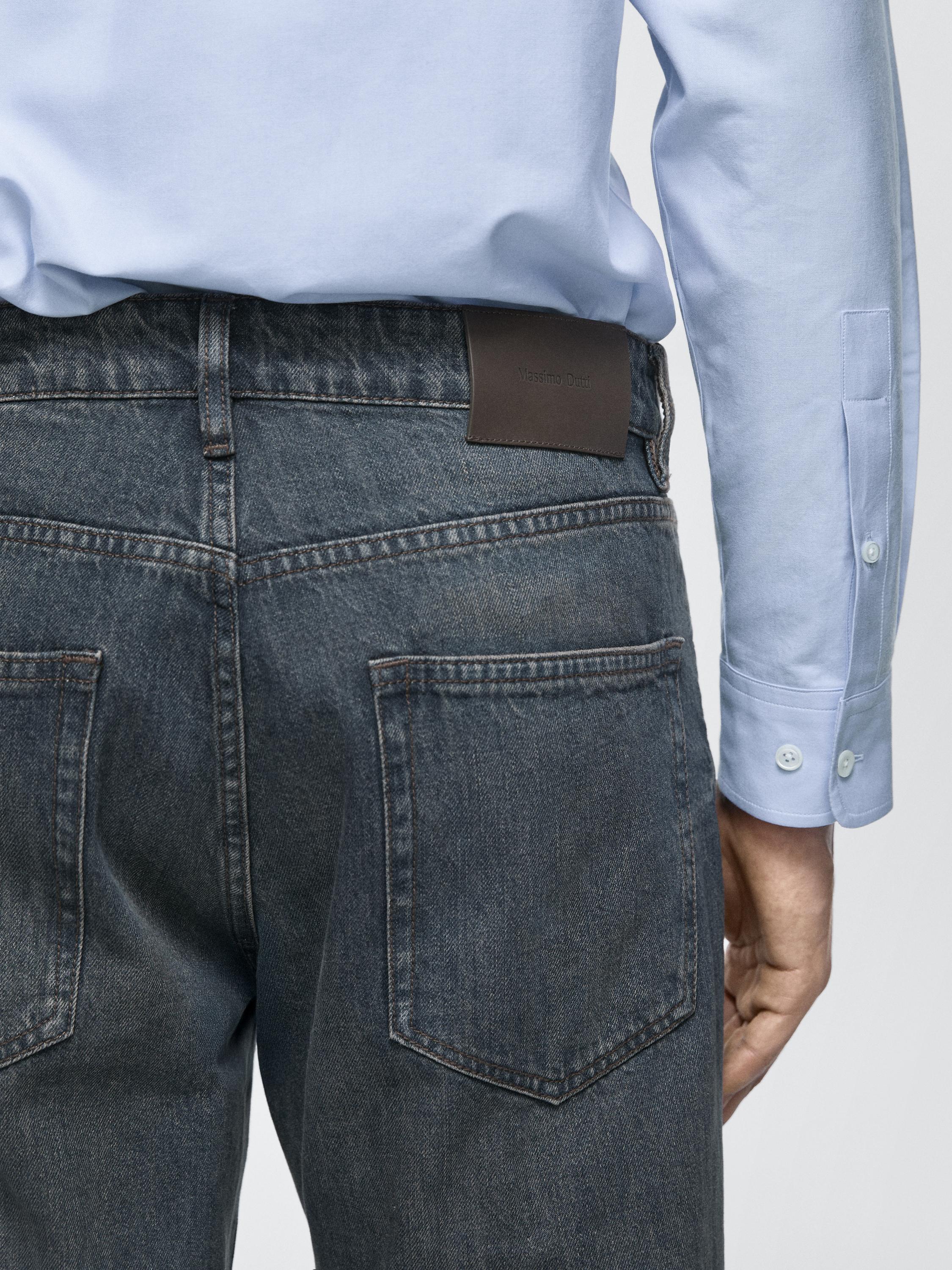 Tapered fit jeans — DARK BLUE