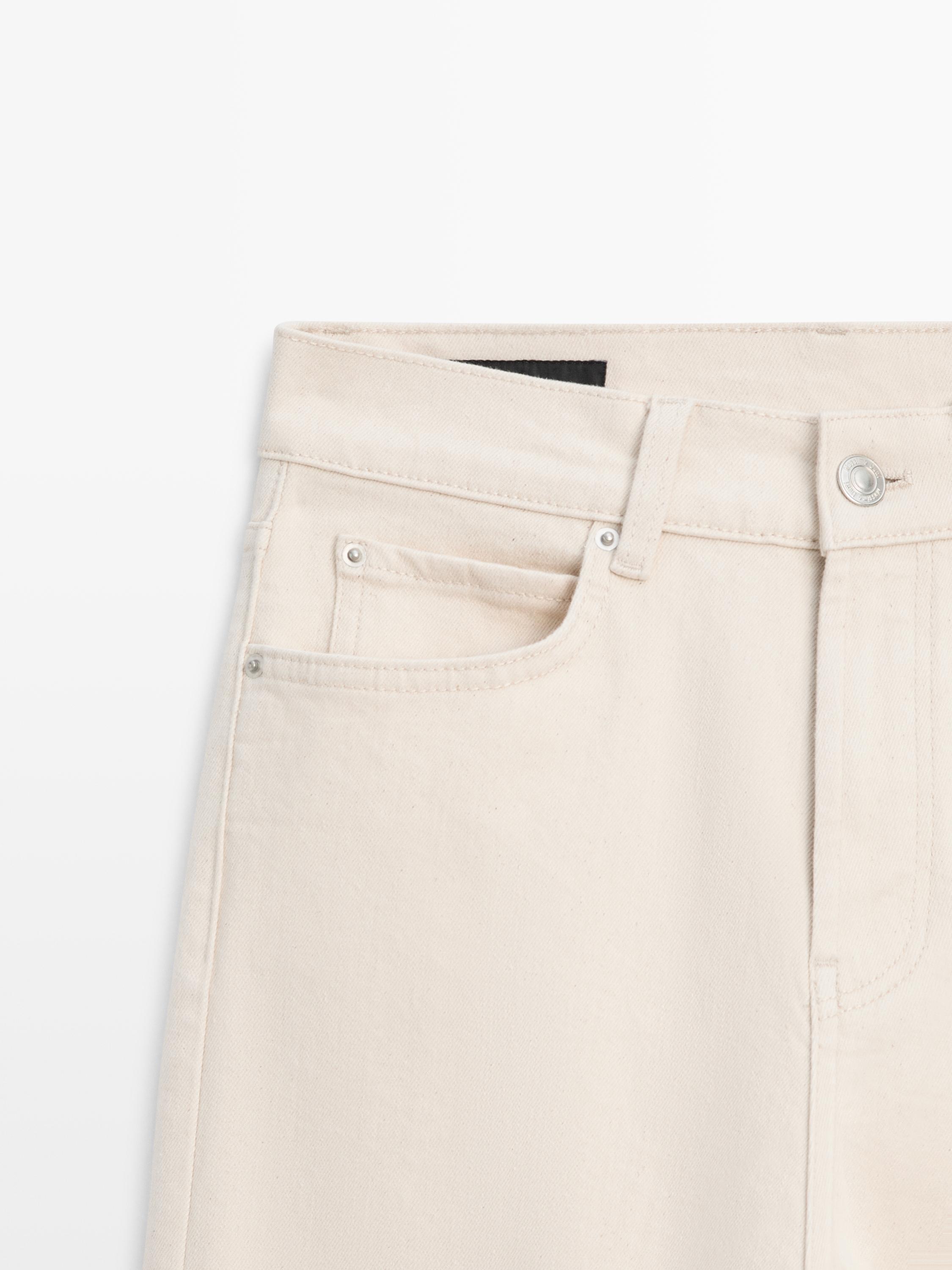 Mid-rise straight-leg jeans — CREAM