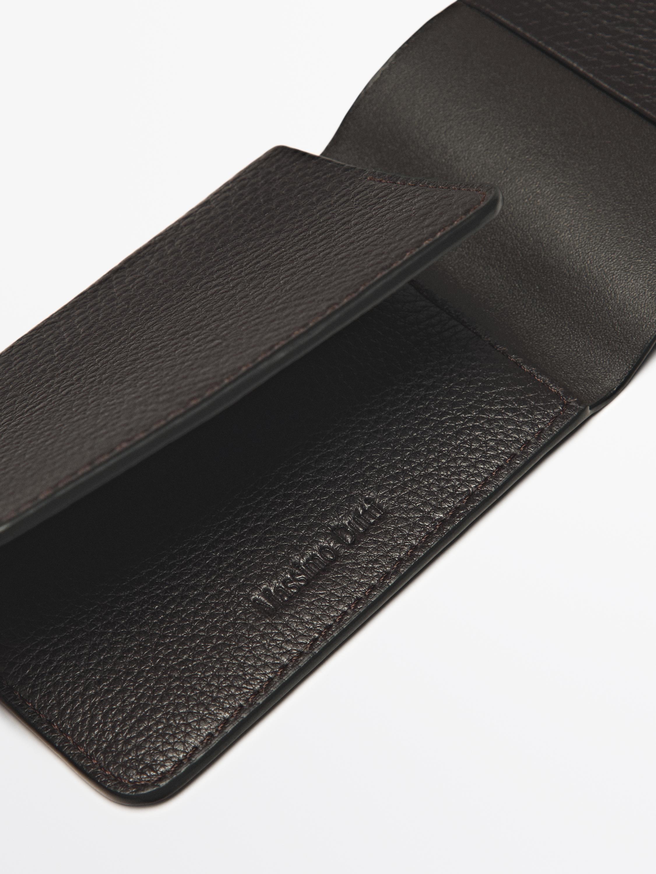 Nappa leather card holder