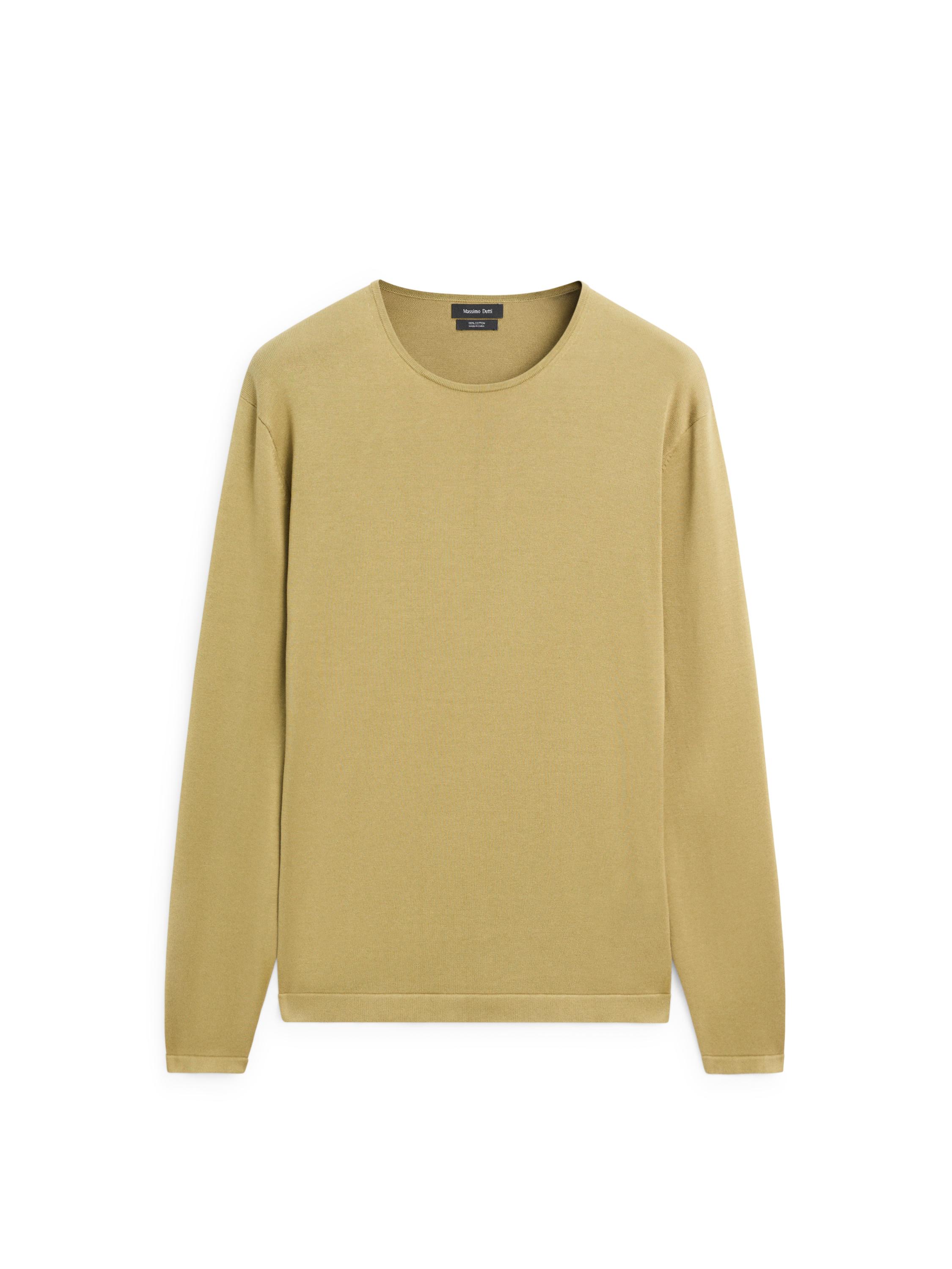 Bisiklet yaka pamuklu triko kazak