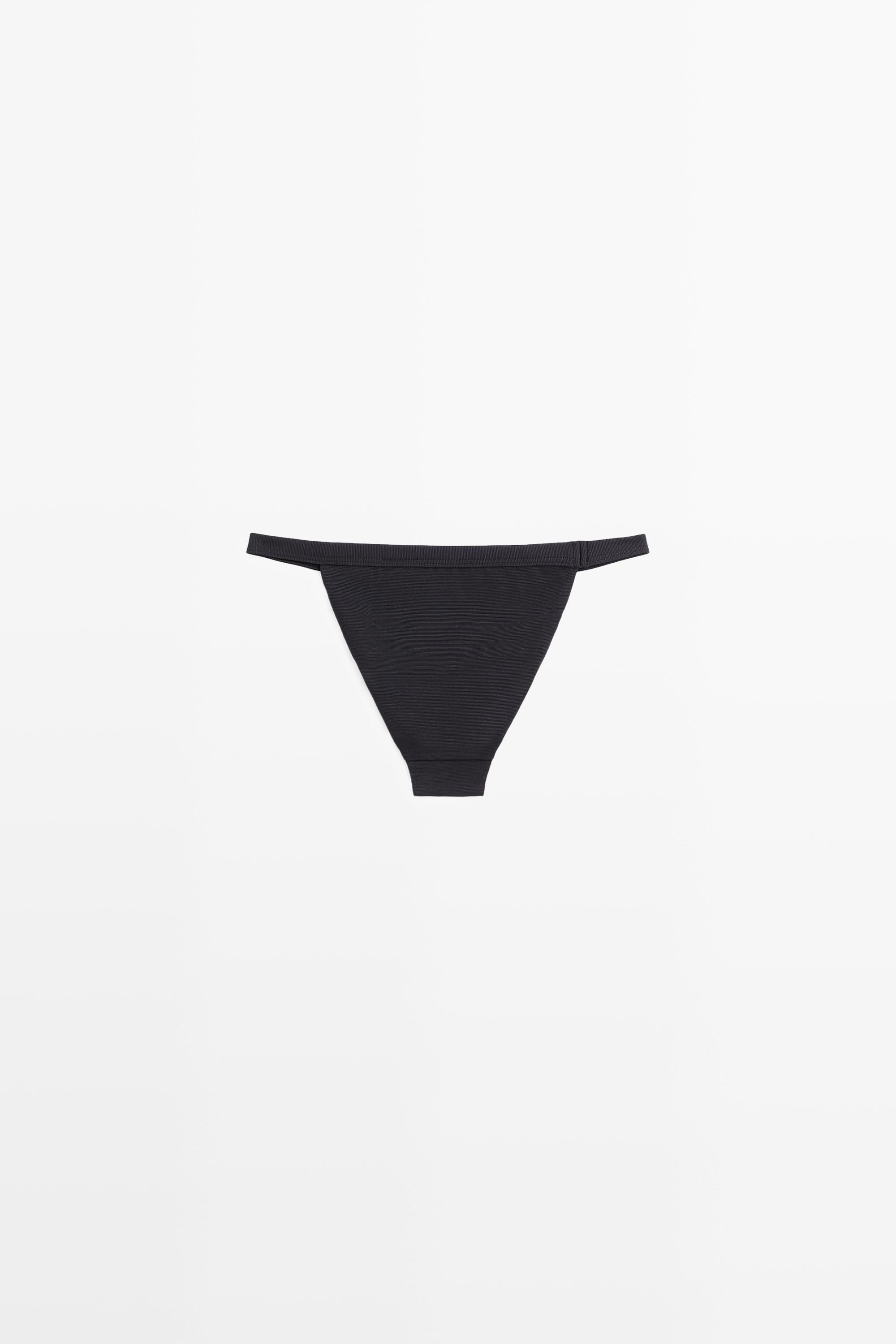 Triangle bikini bottoms — BLACK