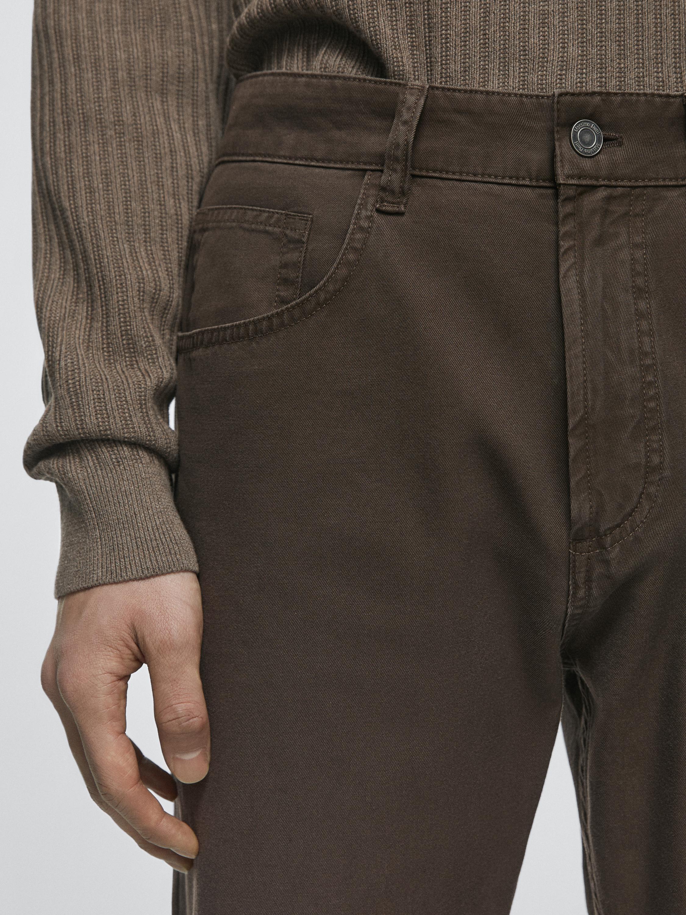 Relaxed-fit jeans — BROWN